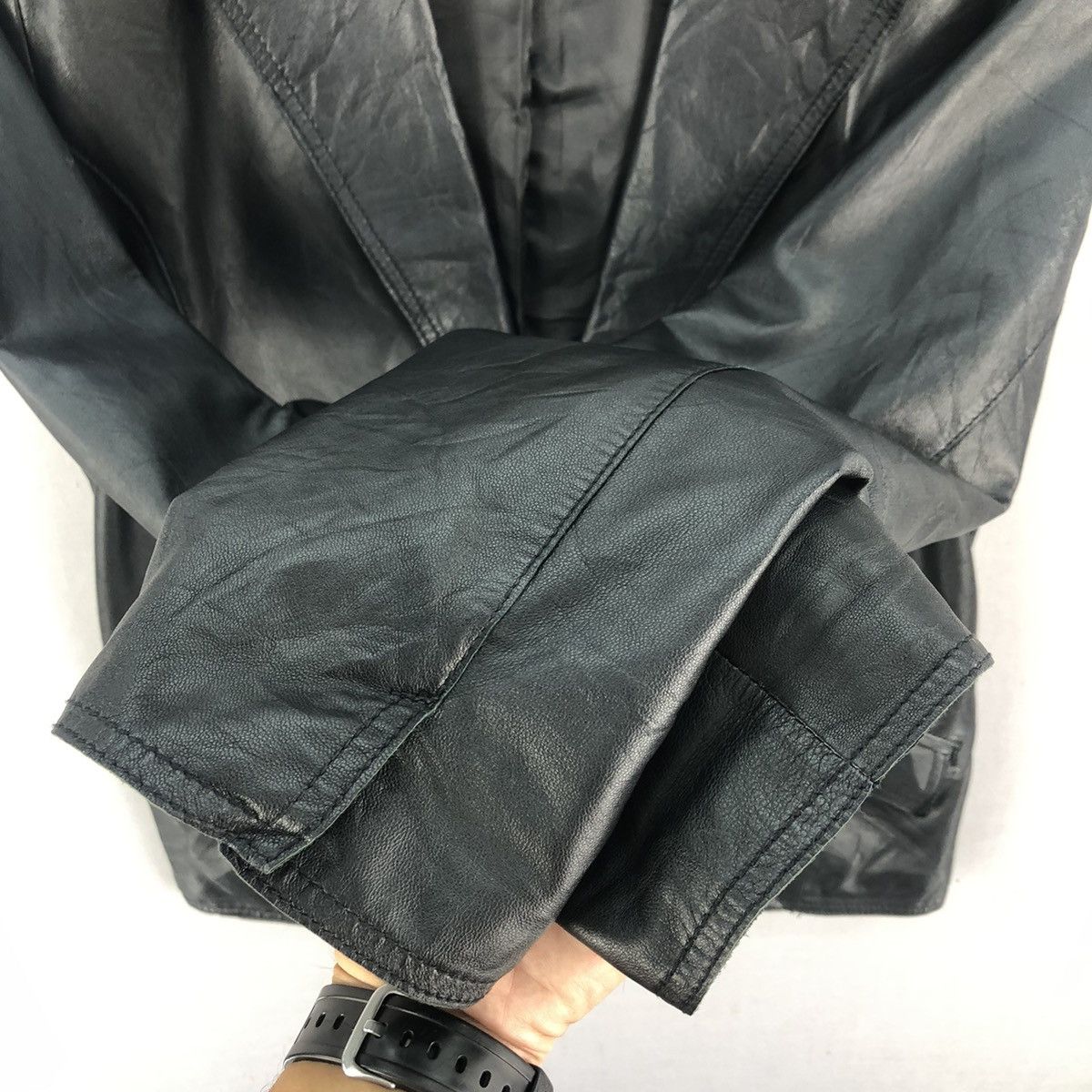 Japanese Brand Sheepskin Rozen Soft Leather Blazer Jacket Size US S / EU 44-46 / 1 - 7 Thumbnail