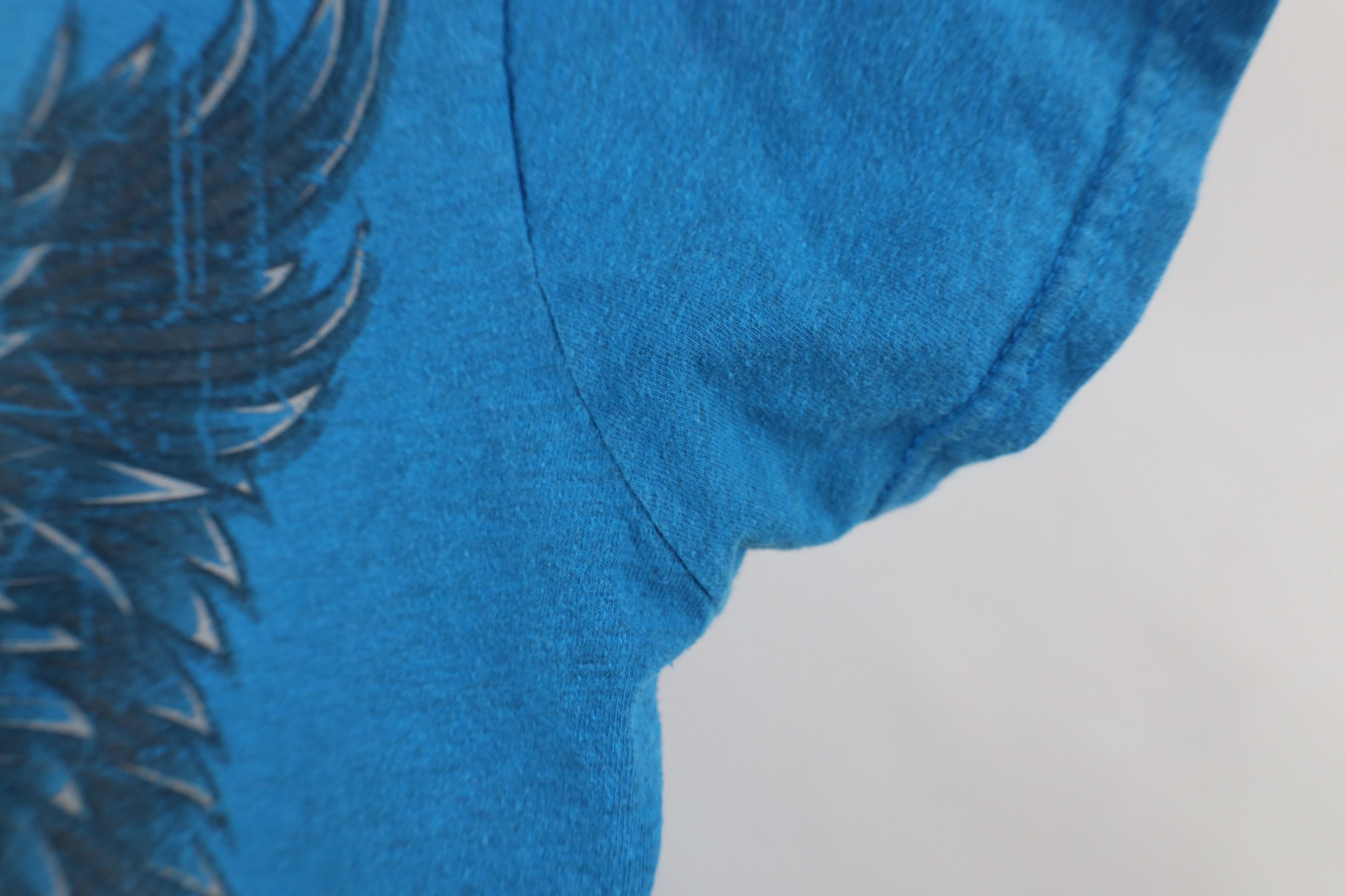 Harley Davidson × Vintage Y2K Harley Davidson Faded Spell Out Eagle Wings T-Shirt Blue Size L / US 10 / IT 46 - 6 Thumbnail