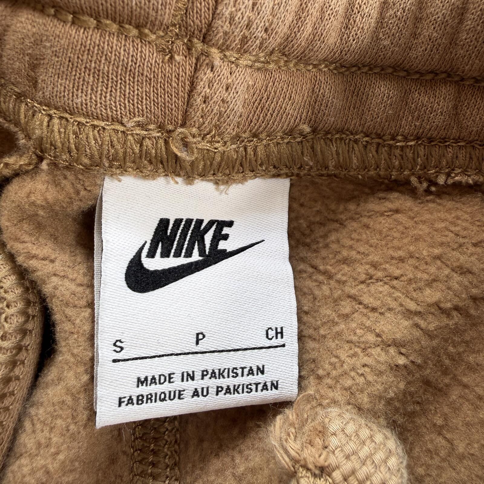 Nike Nike Brown Fleece Jogger Sweatpants Small Tan Swoosh Pants Size US 30 / EU 46 - 5 Thumbnail