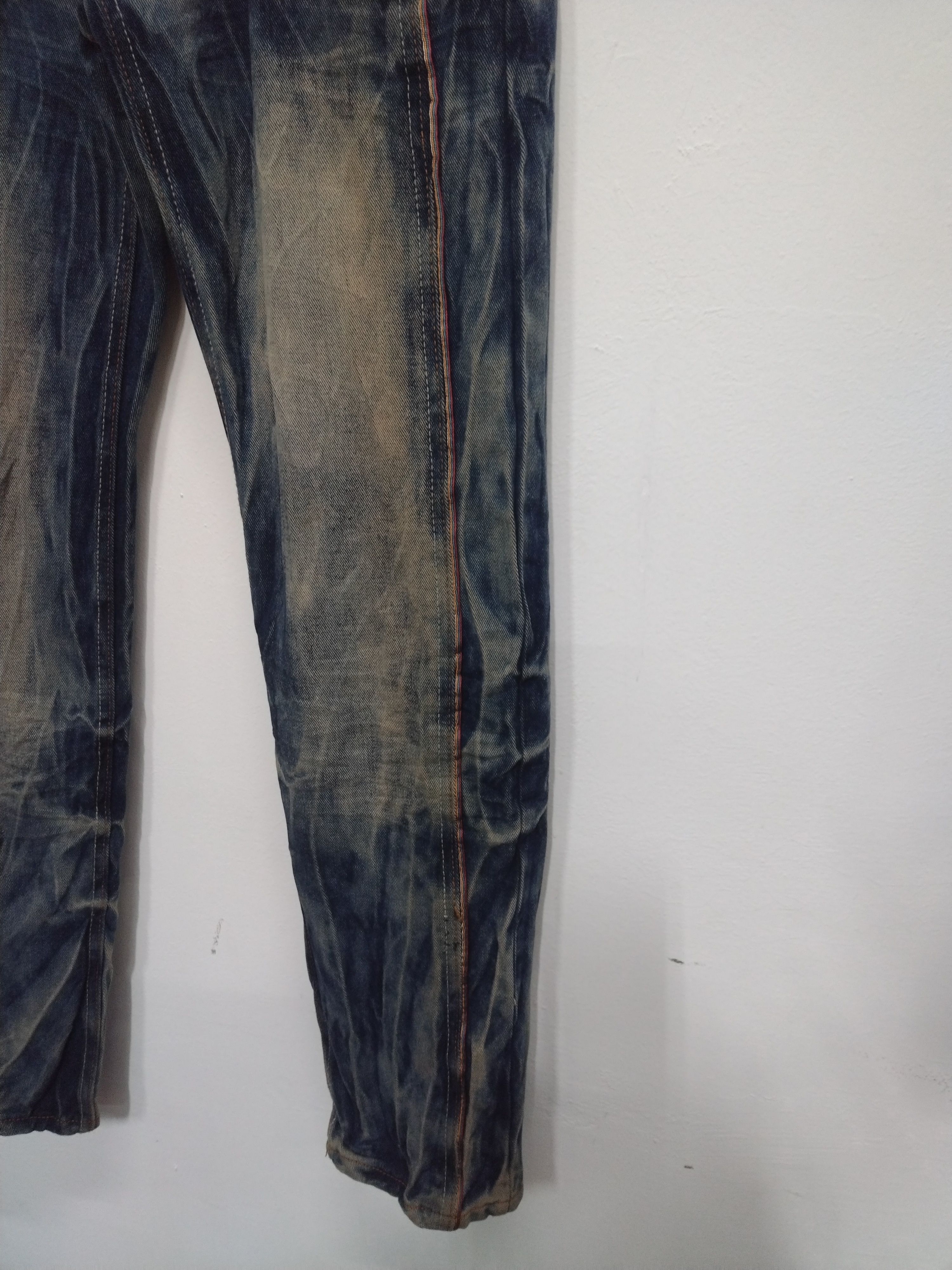 Seditionaries Crazy acid wash jeans Punk Goth Distressed Five Dime Jeans Size US 30 / EU 46 - 5 Thumbnail