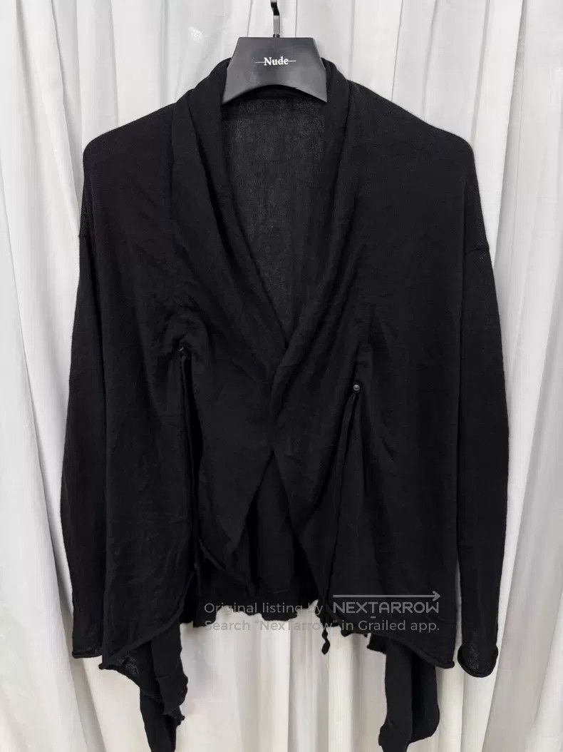 Yohji Yamamoto Yohji Yamamoto Size 2 asymmetrical wool cloak with draped s Size M / US 6-8 / IT 42-44 - 6 Thumbnail