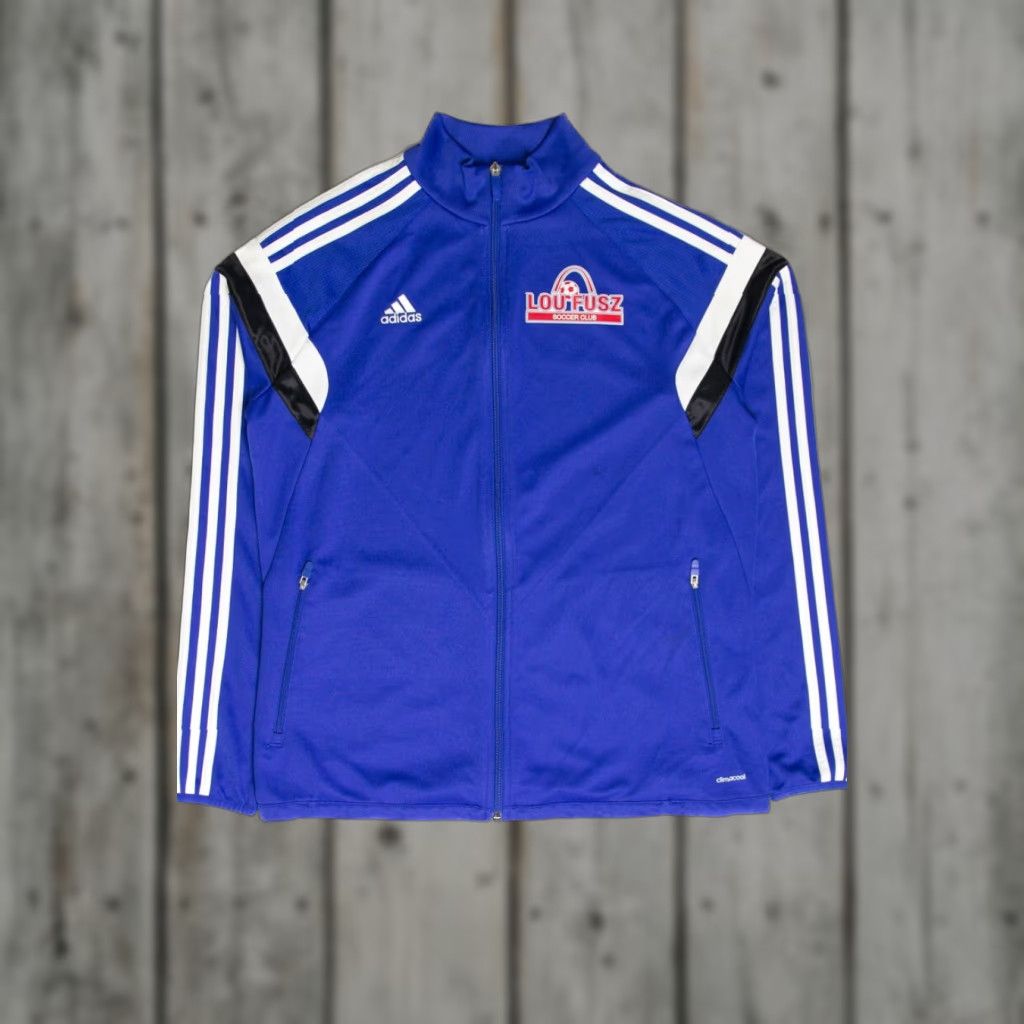 Adidas Adidas Blue ClimaCool Jacket Large Soccer Lou Fusz - Shirt? Size US L / EU 52-54 / 3 - 1 Thumbnail