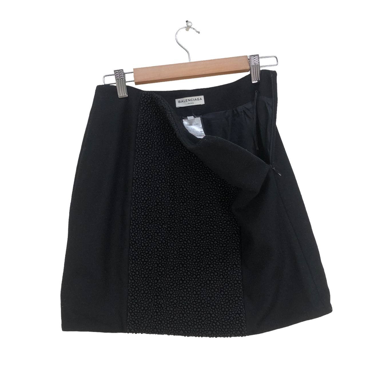 Balenciaga Luxury🔥Balenciaga Paris Wool Mini Skirt Size 24" / US 00 / IT 34 - 10 Thumbnail