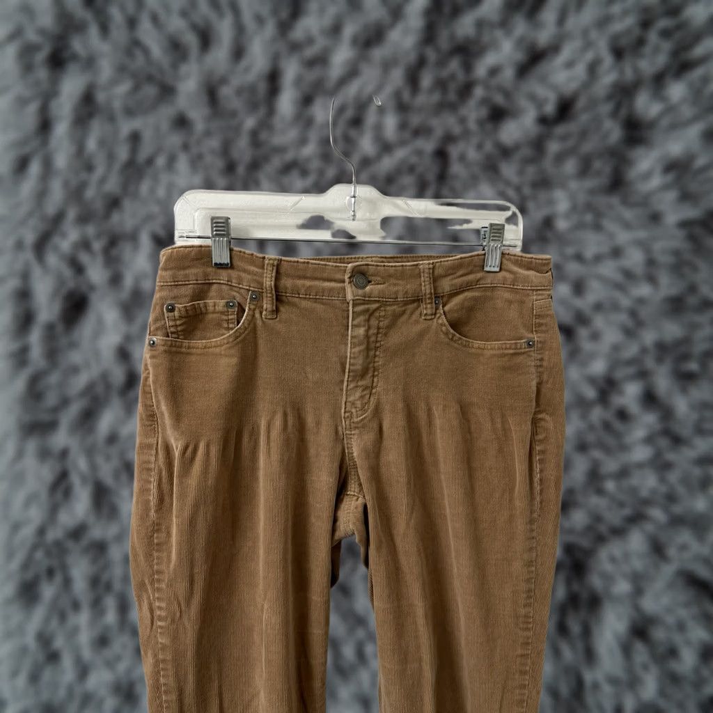 Ralph Lauren Lauren Ralph Lauren Corduroy Pants Womens 8 Brown Straight Slim Chino 32x27 Premier YKK Button Zipper Pocket(s) Machine Washable Vintage No Size 30" / US 8 / IT 44 - 1 Thumbnail