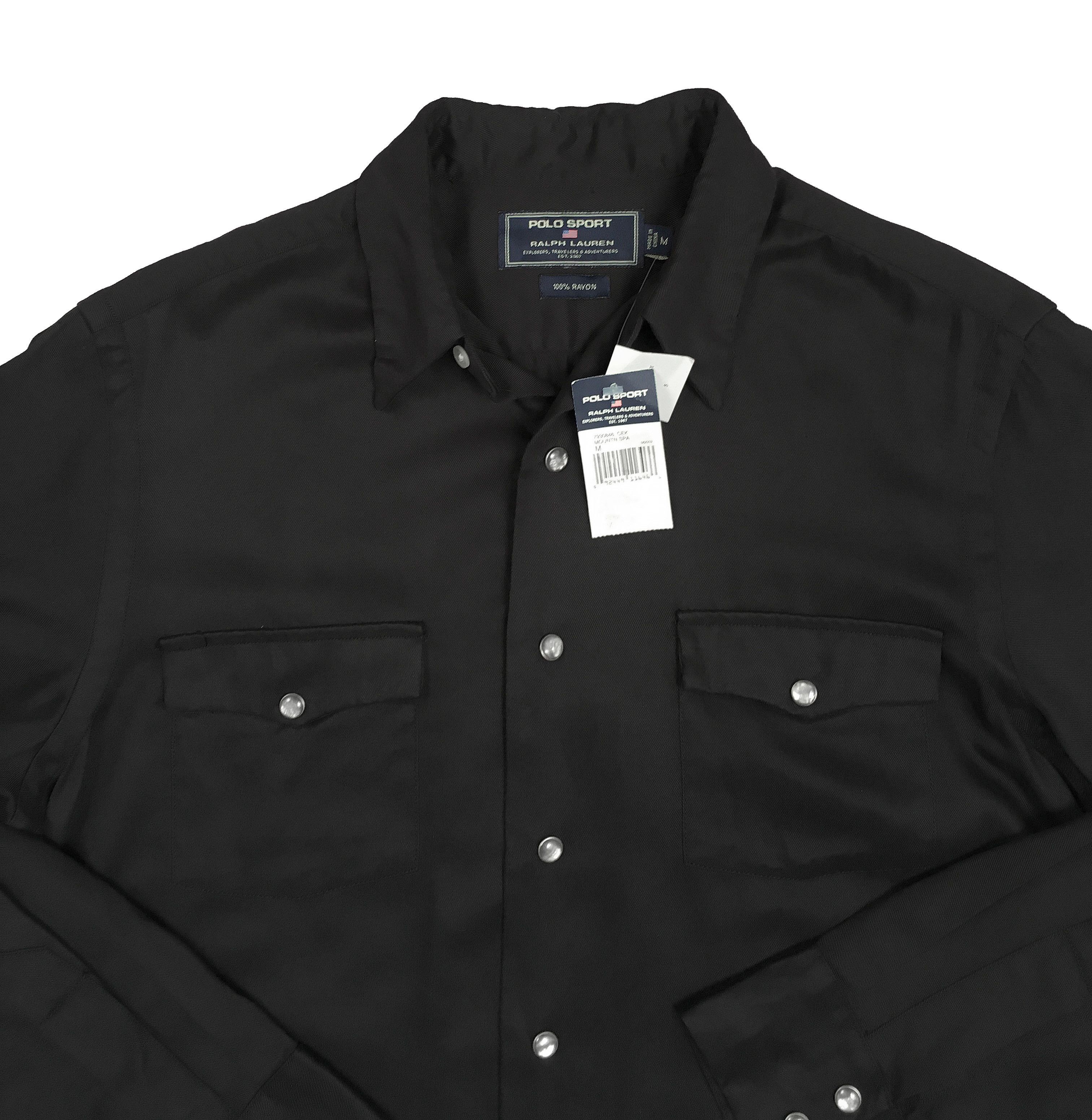Polo Ralph Lauren NEW Vintage Polo Sport Ralph Lauren Western Shirt! Med Black Size US M / EU 48-50 / 2 - 2 Thumbnail