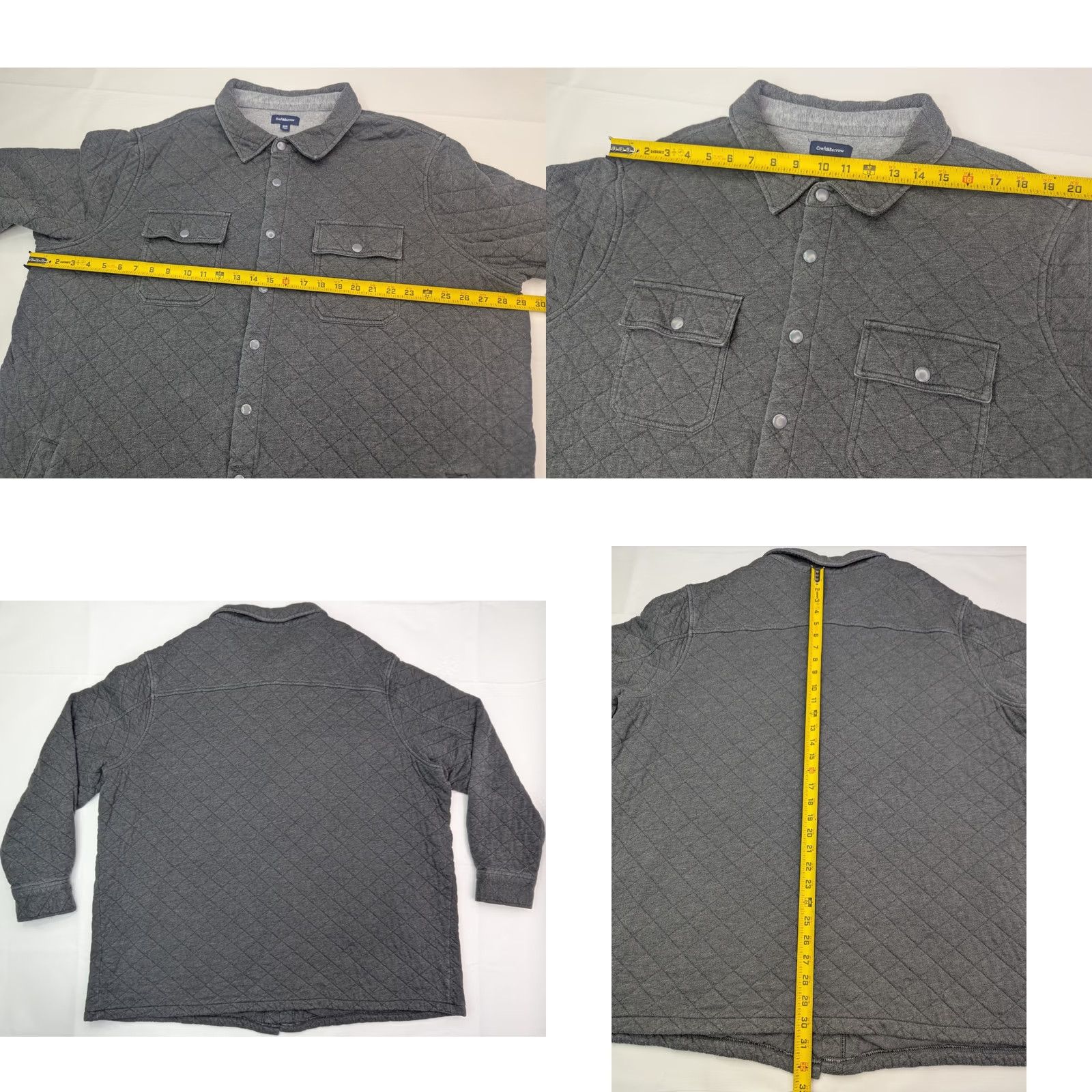 Croft & Barrow Croft & Barrow Quilted Jacket Gray 3XB Men Shirt/Coat/Coat? Size US XXL / EU 58 / 5 - 8 Thumbnail