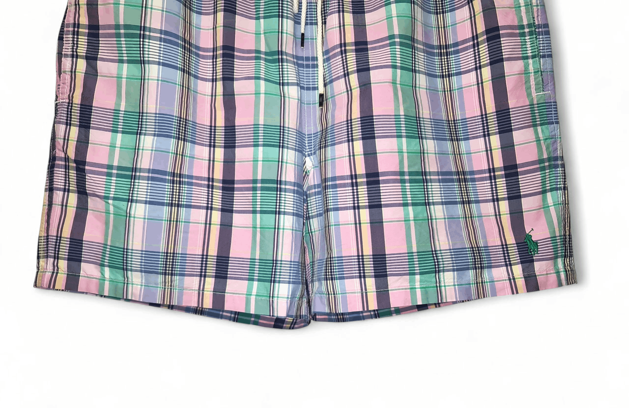 Polo Ralph Lauren 90s Vintage Polo Ralph Lauren Check Striped Swim Short Size US 34 / EU 50 - 5 Thumbnail