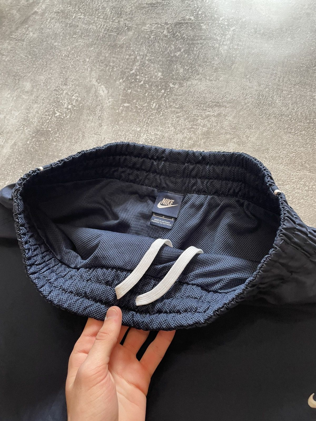 Nike × Vintage Vintage Nike Navy Blue Shorts Drill Size L Size US 34 / EU 50 - 6 Thumbnail