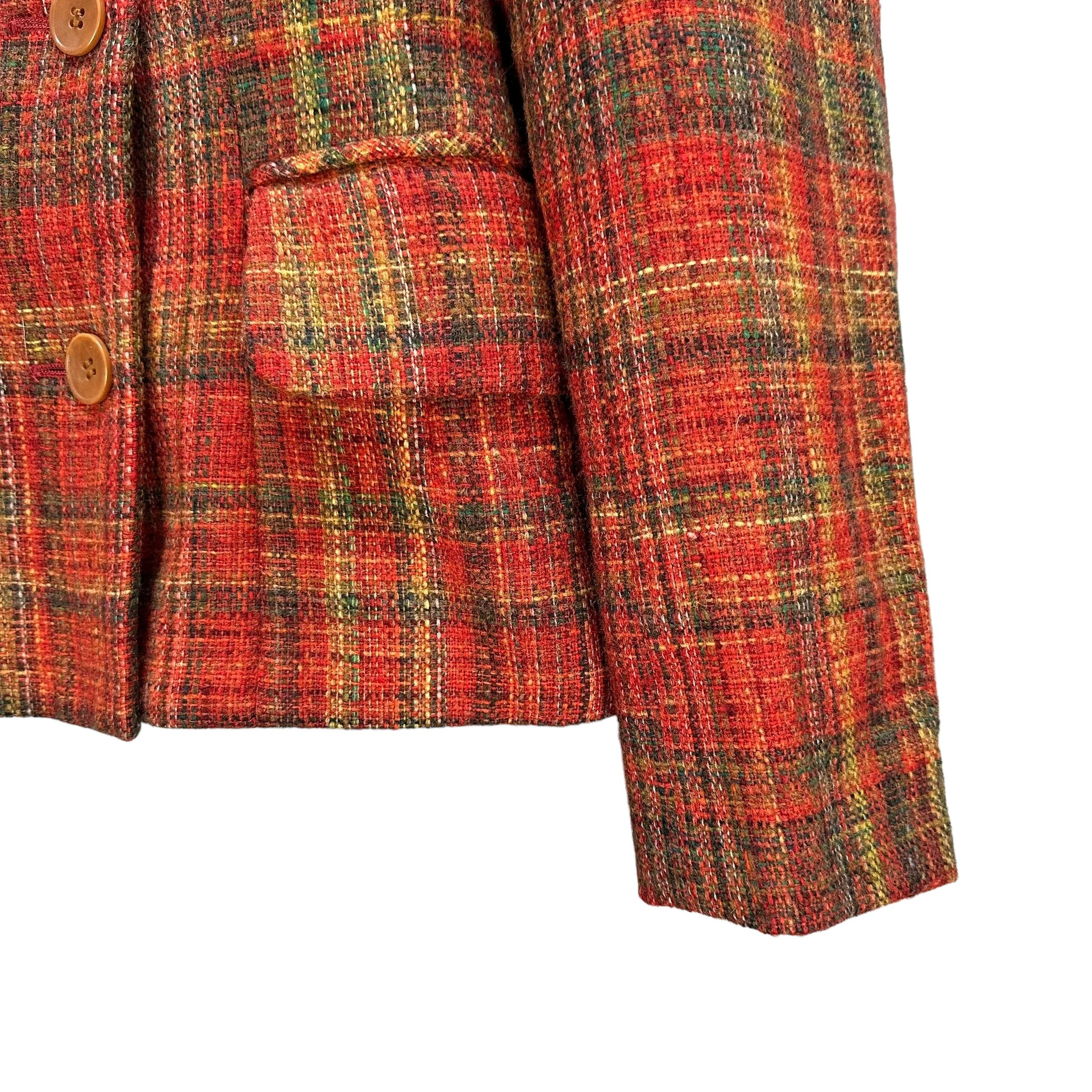 Hysteric Glamour Hysterics Tartan Double Breasted Hooded Jacket #A15-0378 Size S / US 4 / IT 40 - 5 Thumbnail