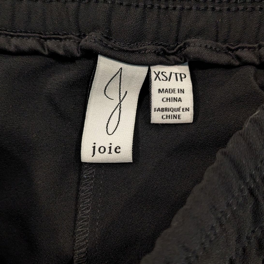 Joie Joie Black Straight Leg Relaxed Drawstring Pants XS Size 26" / US 2 / IT 38 - 5 Thumbnail