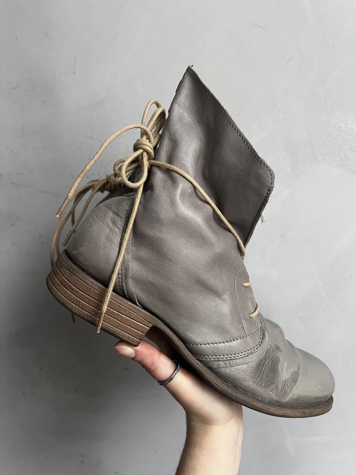 Dirk Bikkembergs Lace up dirk bikkembergs style leather boots avant garde Size US 7.5 / EU 40-41 - 5 Thumbnail