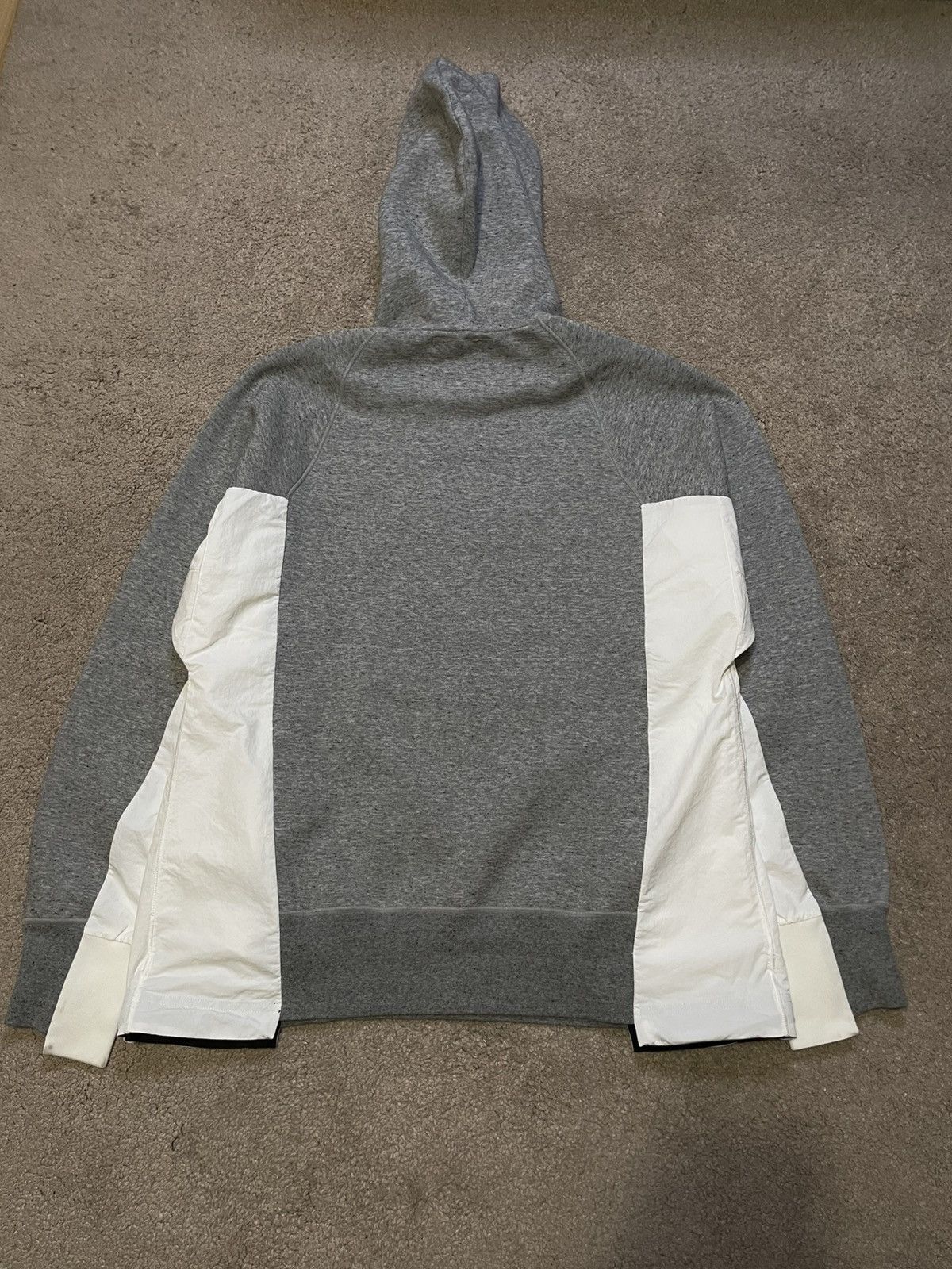 Nike × Sacai Nike sacai Cotton Nylon Hoodie Sweatshirt Size US XS / EU 42 / 0 - 7 Thumbnail