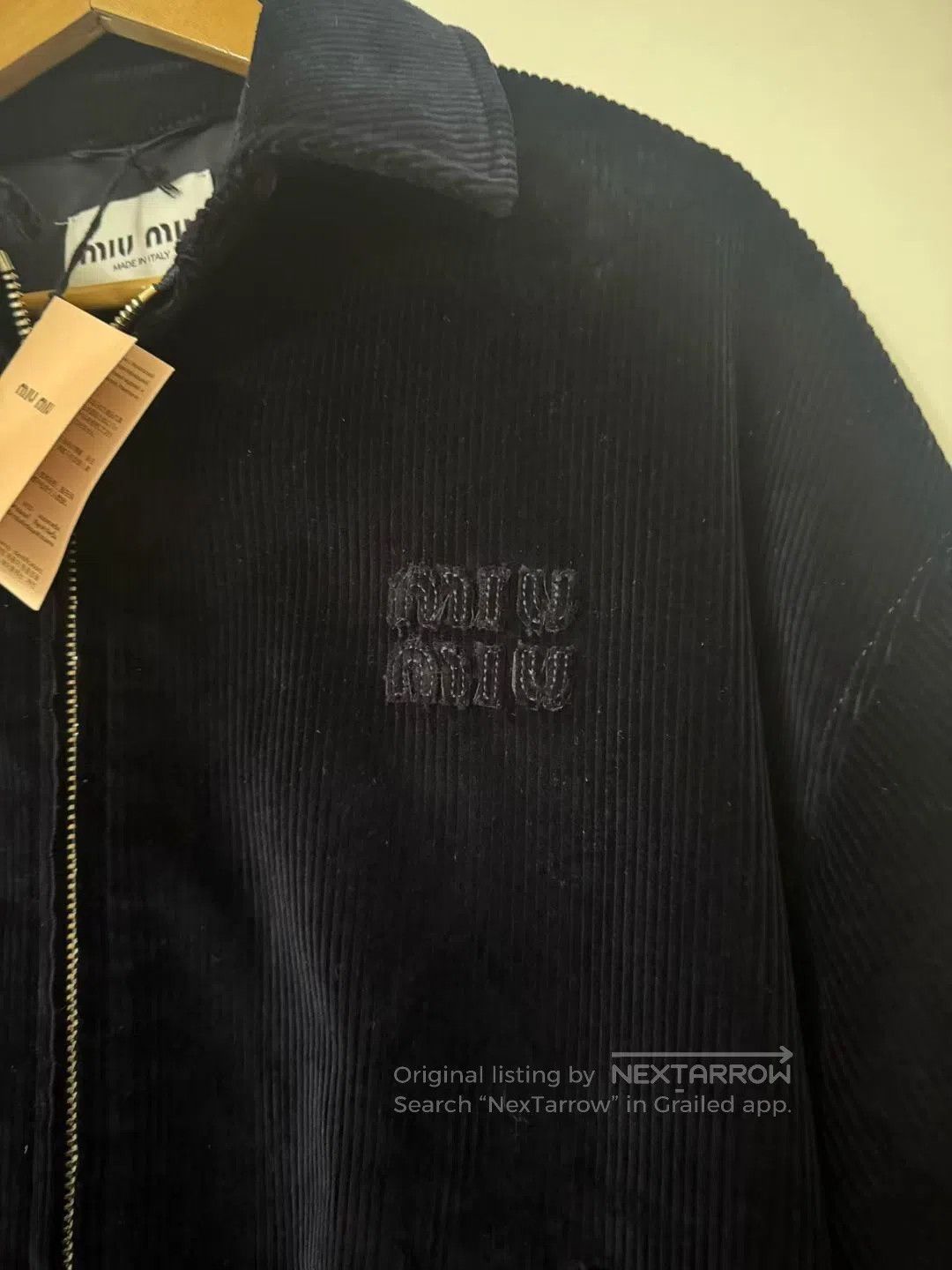 Miu Miu Miu Miu Corduroy zip-up jacket| Size M / US 6-8 / IT 42-44 - 3 Thumbnail