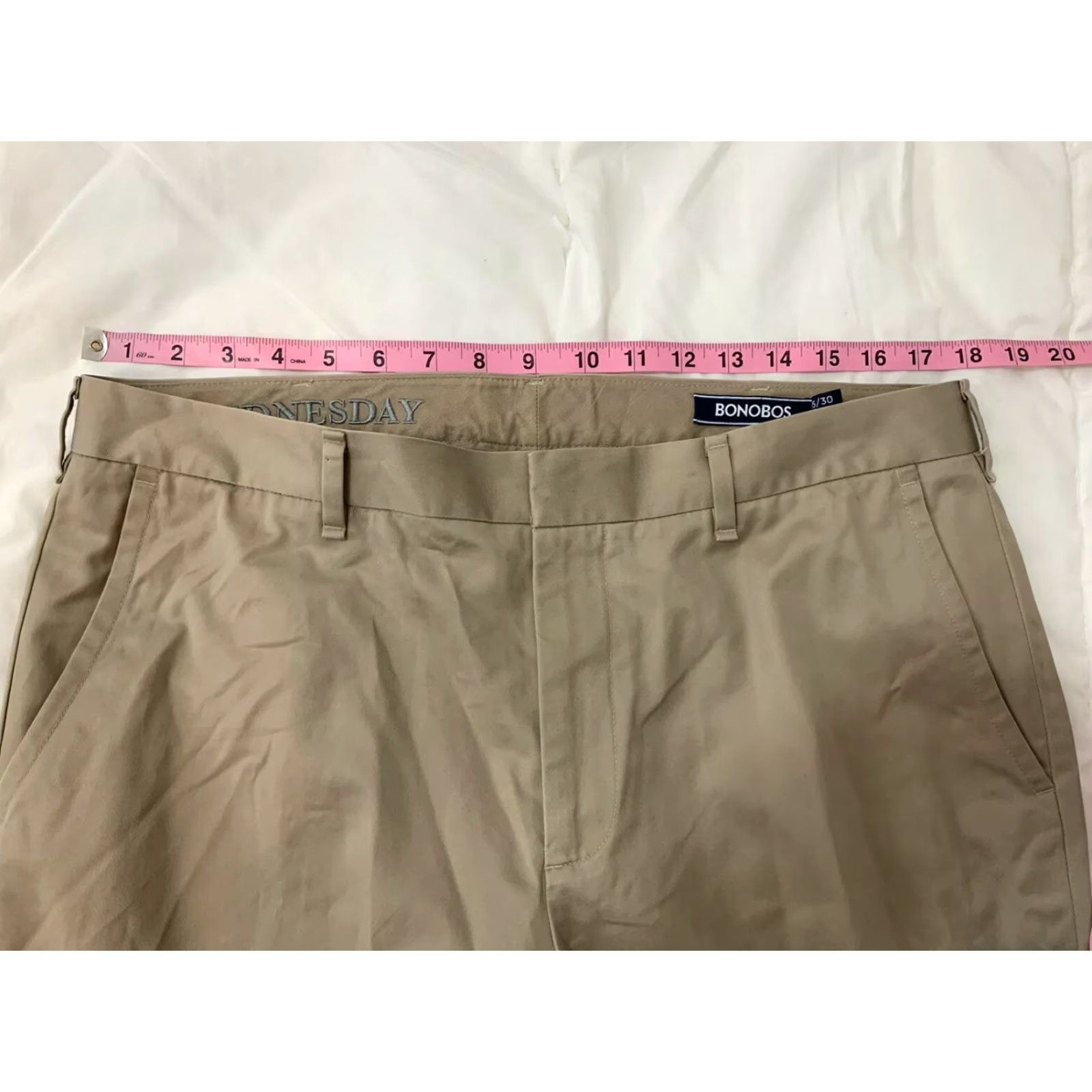 Bonobos Bonobos Tan Khaki Chino Pants Beige 35X30 Straight Fit Mens Jeans Trousers Chinos & Khakis - Bonobos Shirt? Size US 35 - 5 Thumbnail