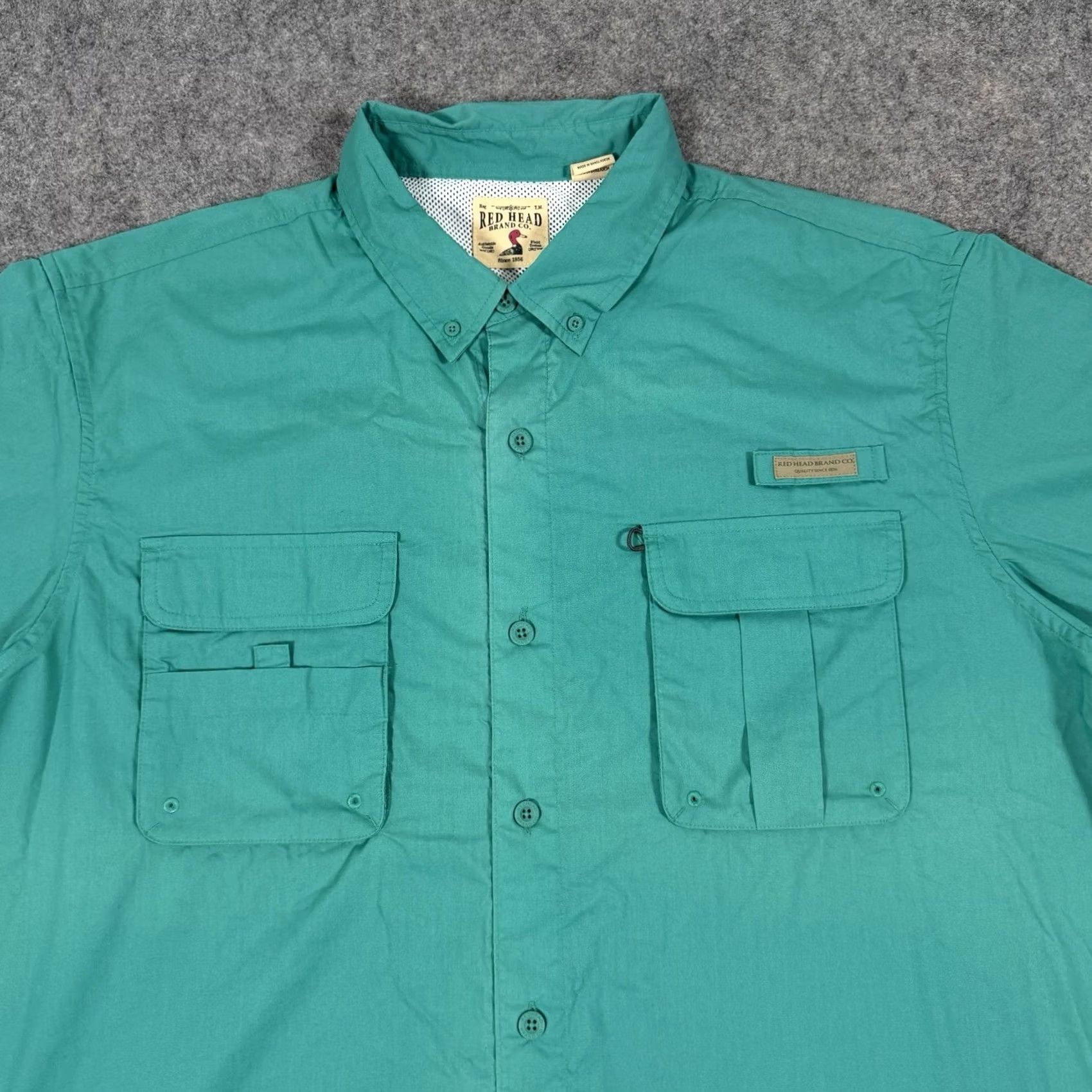Altea RedHead Button-Up Shirt Men's 2XL Teal Green Lightweight Casual Outdoor Shirt Size US XXL / EU 58 / 5 - 2 Thumbnail
