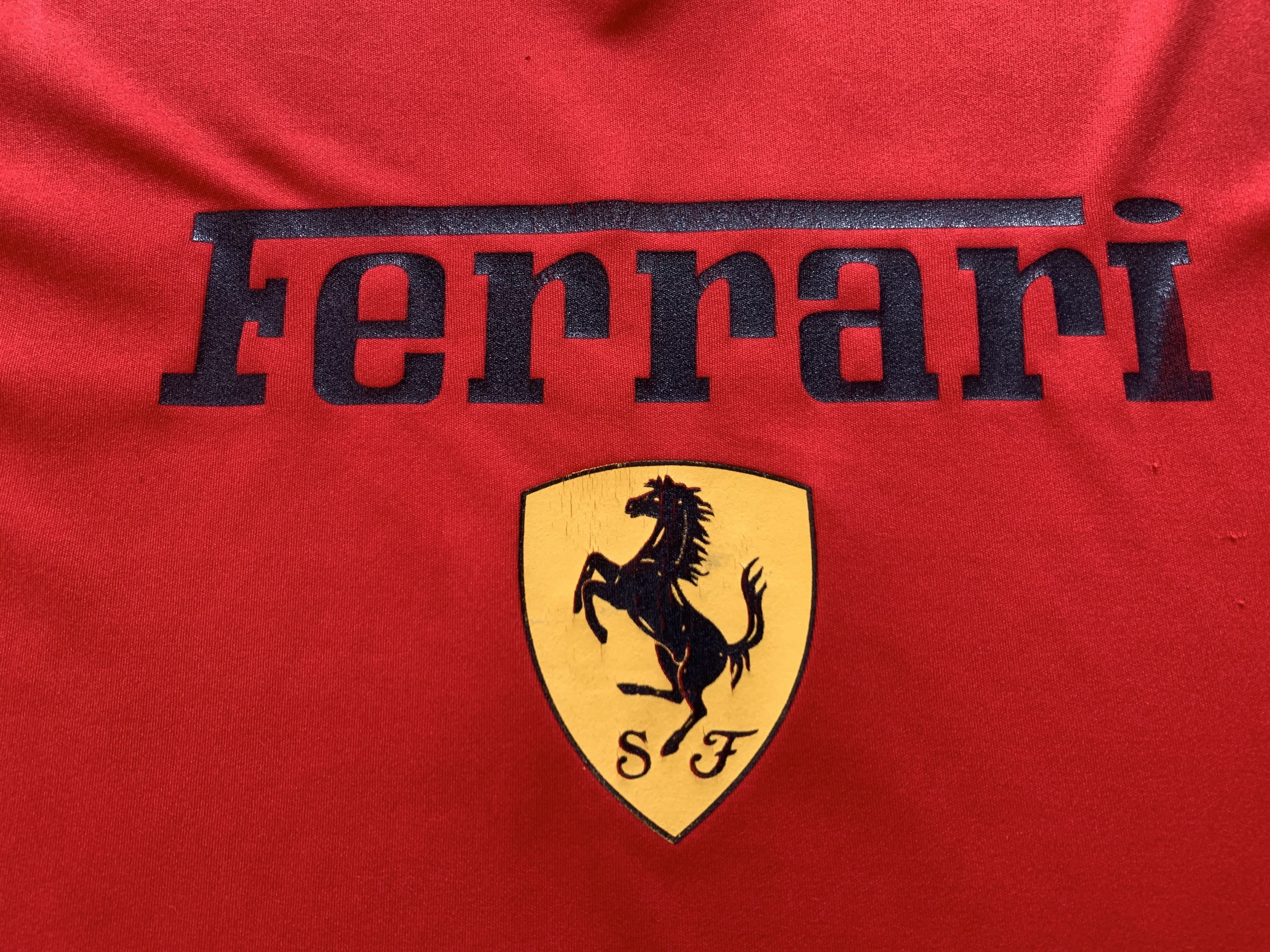 Ferrari Rare Vintage Ferrari V Neck Printed T-Shirt Size US L / EU 52-54 / 3 - 5 Thumbnail