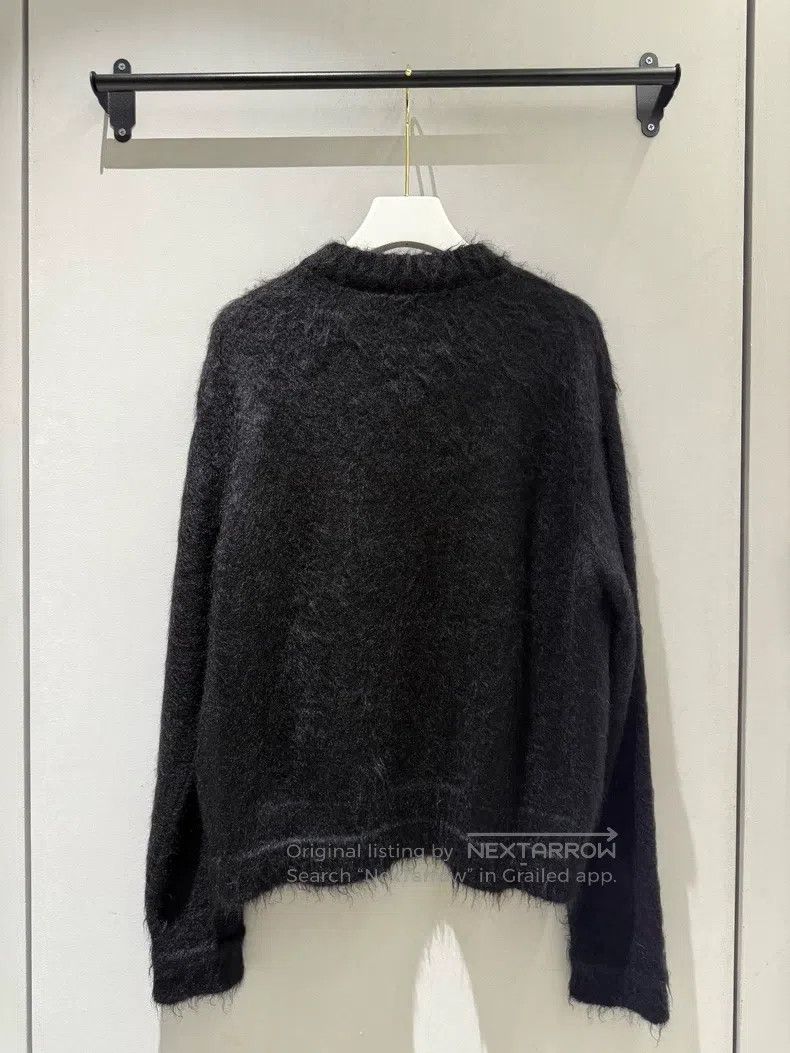 Givenchy Givenchy Black Crewneck LOVE Sweater Mohair Size US S / EU 44-46 / 1 - 2 Thumbnail