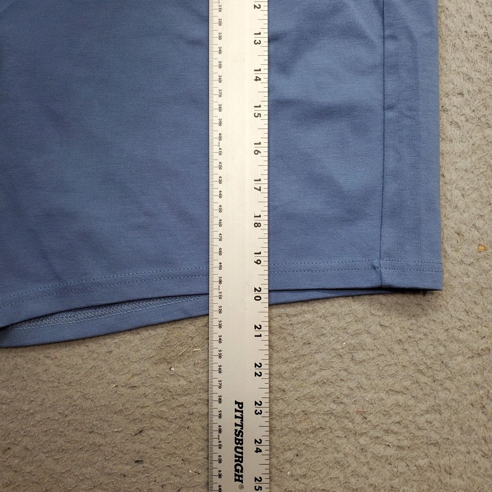Vintage Member's Mark Everyday Shorts Mens 2XL Blue Premium Stretch Comfort Zip Pockets Size US 39 - 3 Thumbnail