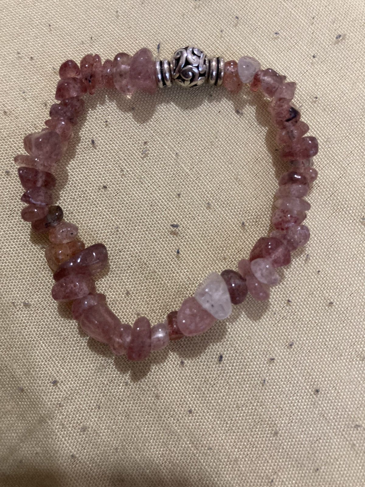 Other Strawberry Quartz chip beaded bracelet Size ONE SIZE - 2 Thumbnail