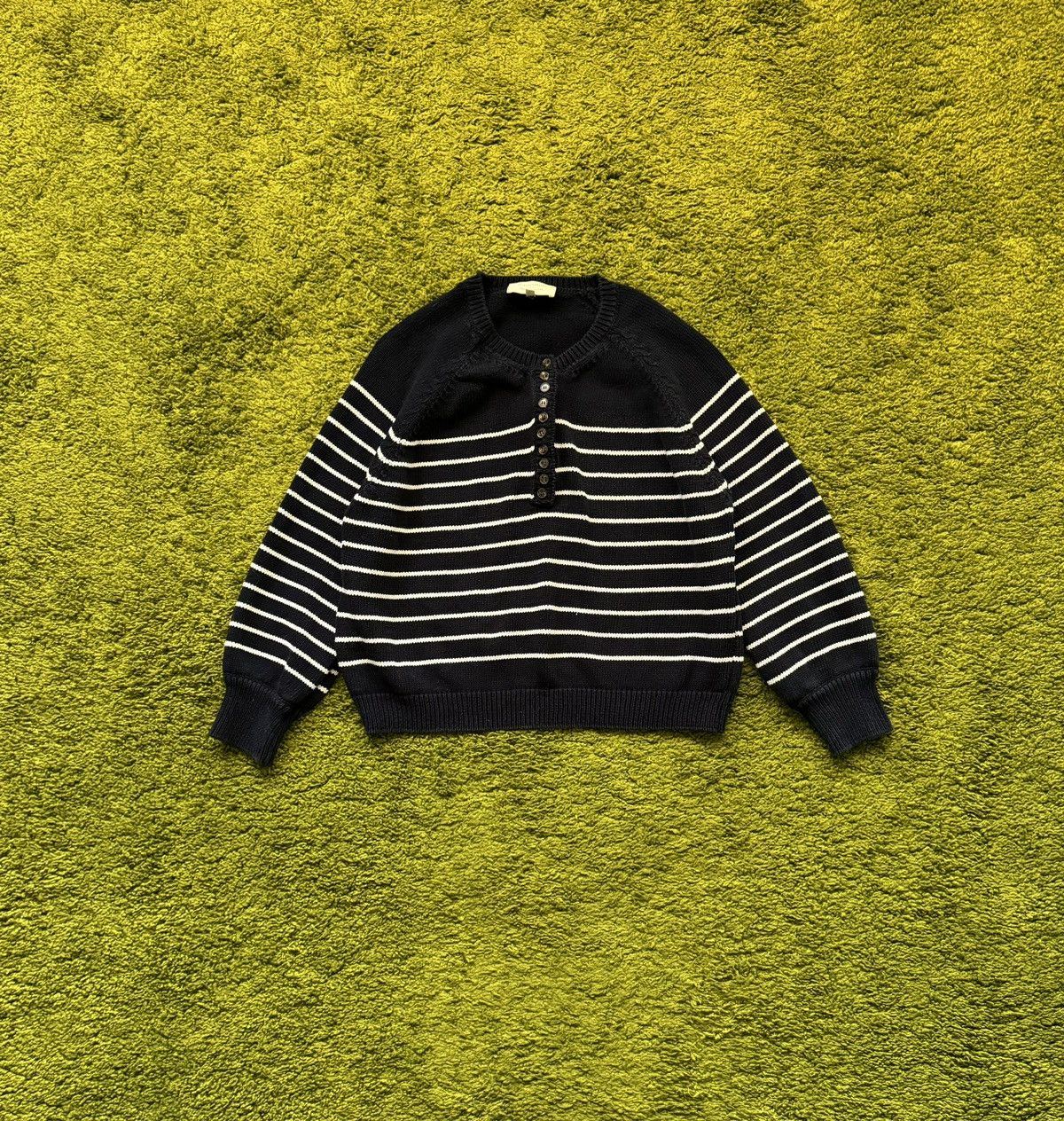 Designer × Sezane Sezane Paris oldmoney style striped sweater Size L / US 10 / IT 46 - 1 Thumbnail