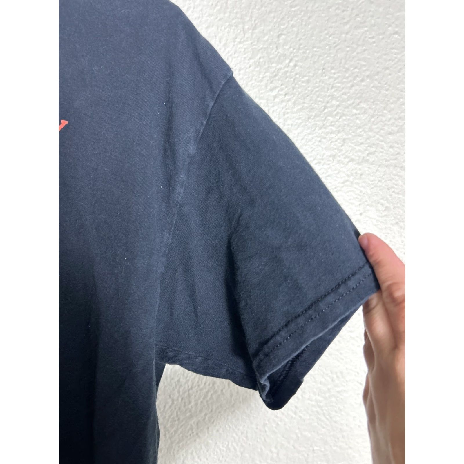 RHODE VINTAGE Steven Rhodes Shirt Womens Large Black How To Exit Your Body Short Sleeves Size L / US 10 / IT 46 - 4 Thumbnail