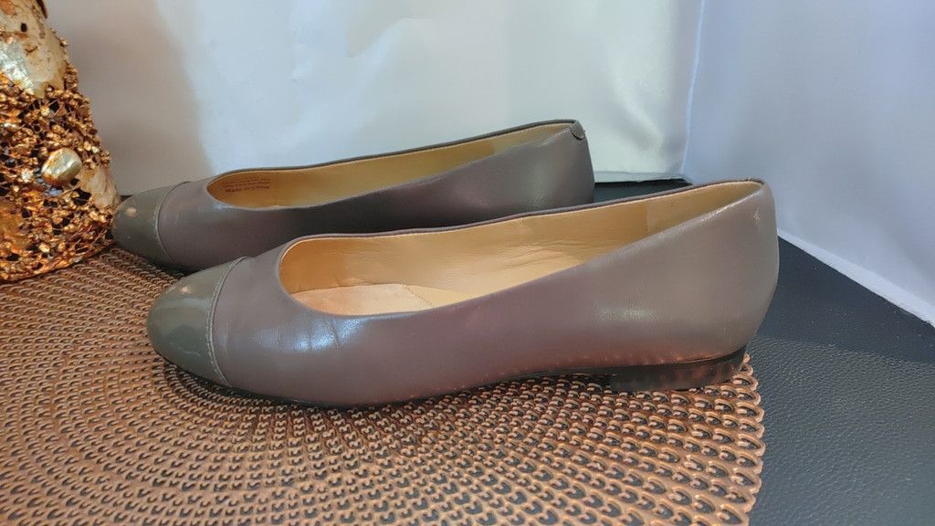 Talbots Trotters Signature Cap Toe Leather Ballet Flats Size 8.5W Size US 8 / IT 38 - 1 Thumbnail