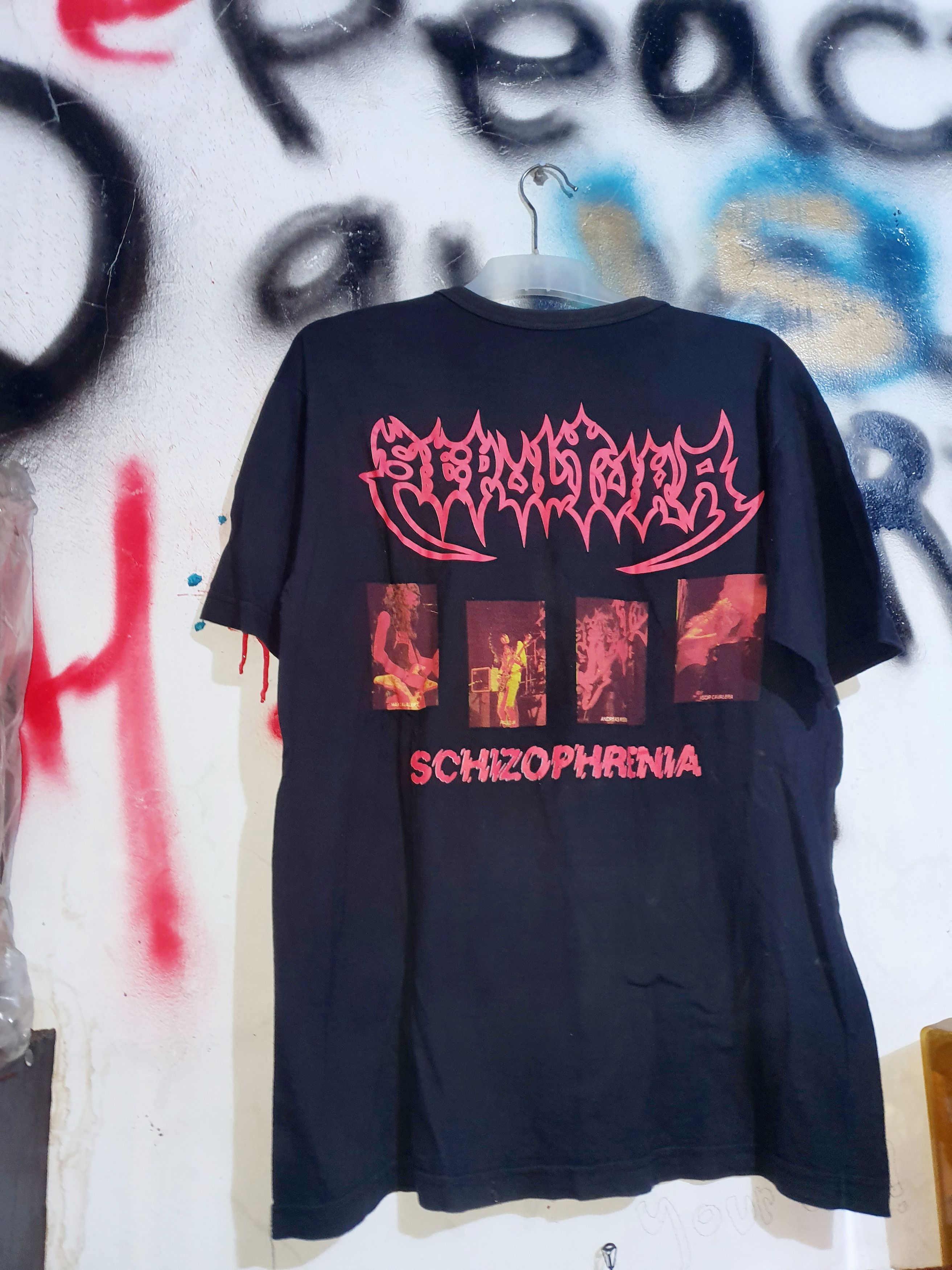 SEPULTURA/schizophrenia ヴィンテージTシャツ Vintage 1997 Sepultura Schizophrenia T-Shirt – Mills Vintage USA