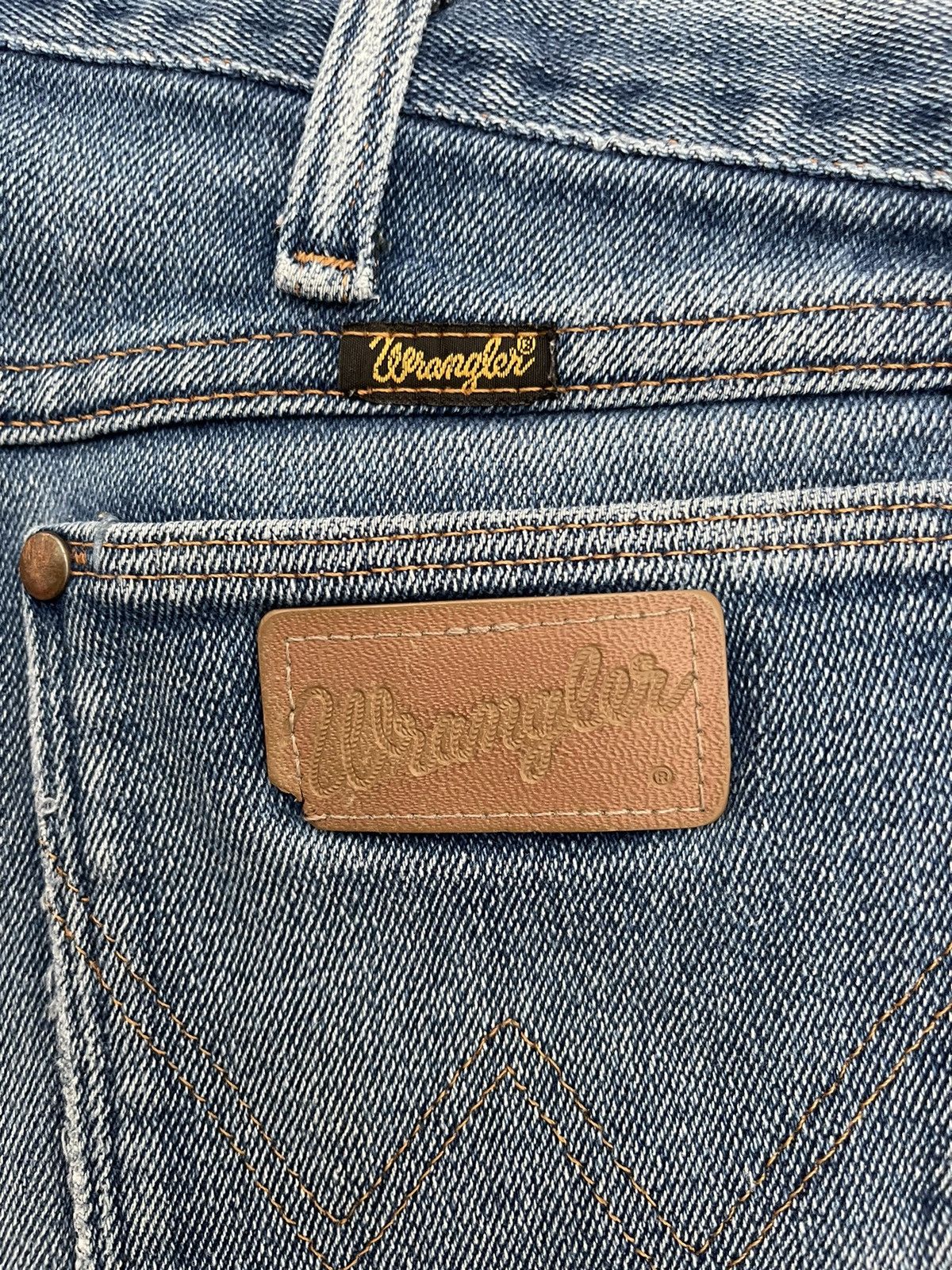 Wrangler Vintage Wrangler USA Distressed Denim Size US 35 - 10 Thumbnail