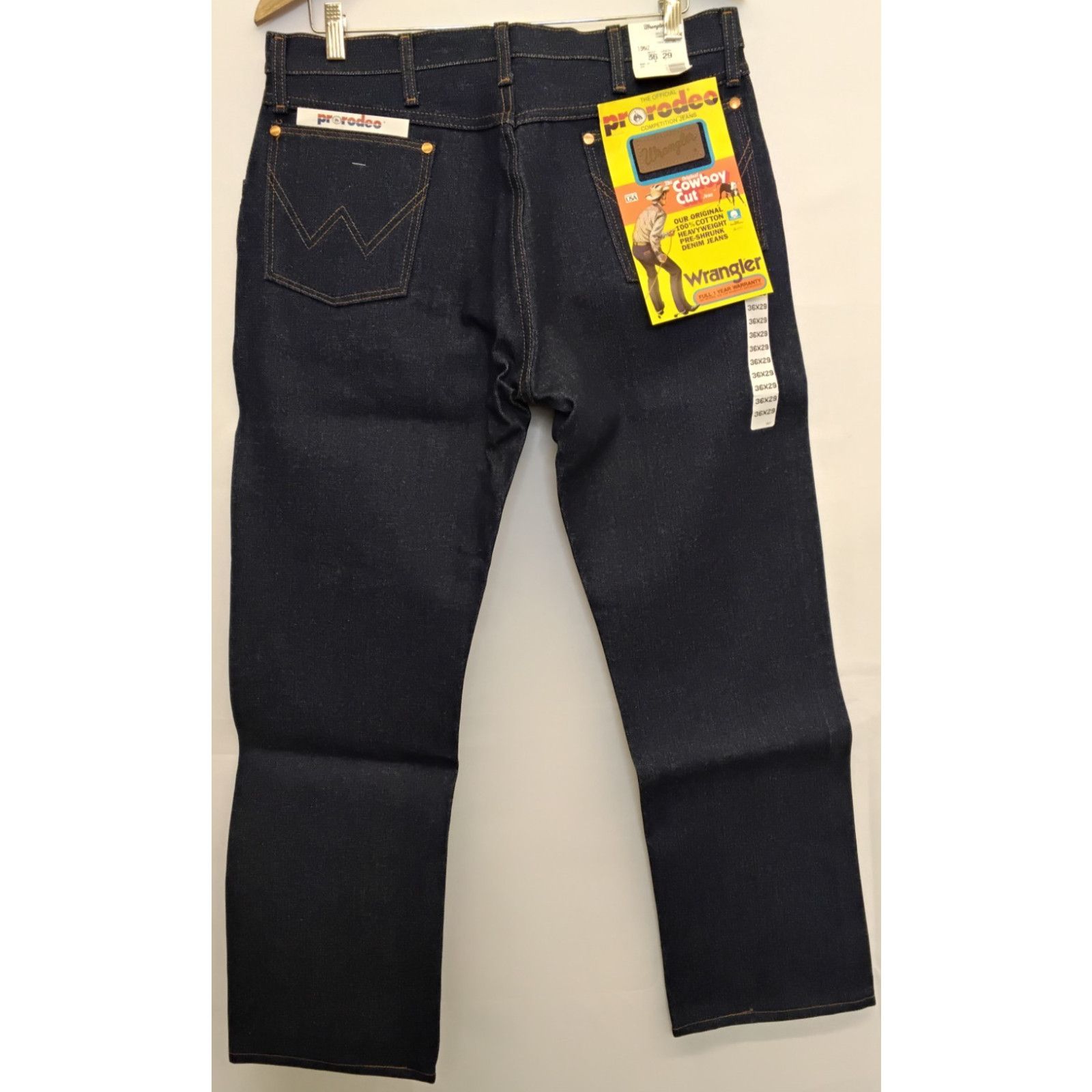 Wrangler Wrangler Pro Rodeo Cowboy Cut Jean Men's 36x29 Deadstock USA Size US 36 / EU 52 - 2 Thumbnail