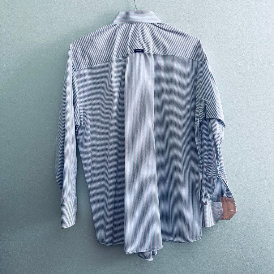 Ted Baker Ted Baker spring colored striped button down Size US L / EU 52-54 / 3 - 3 Thumbnail