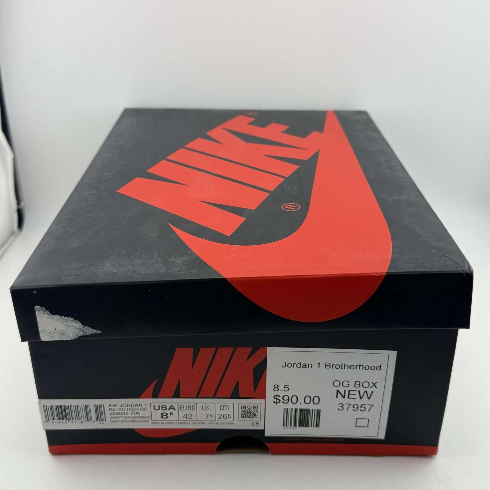Nike Nike Air Jordan 1 Brotherhood Sneakers US 8.5 New Size US 8.5 / EU 41-42 - 6 Thumbnail