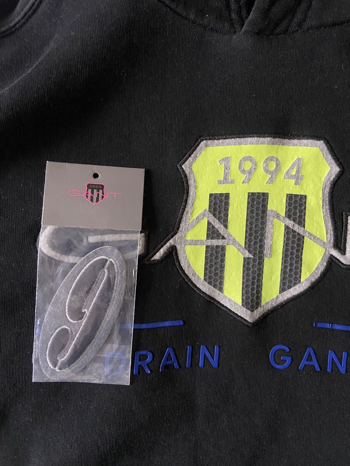 Drain Gang × Gant Drain Gang Gant Hoodie L + Patch Size US L / EU 52-54 / 3 - 6 Thumbnail