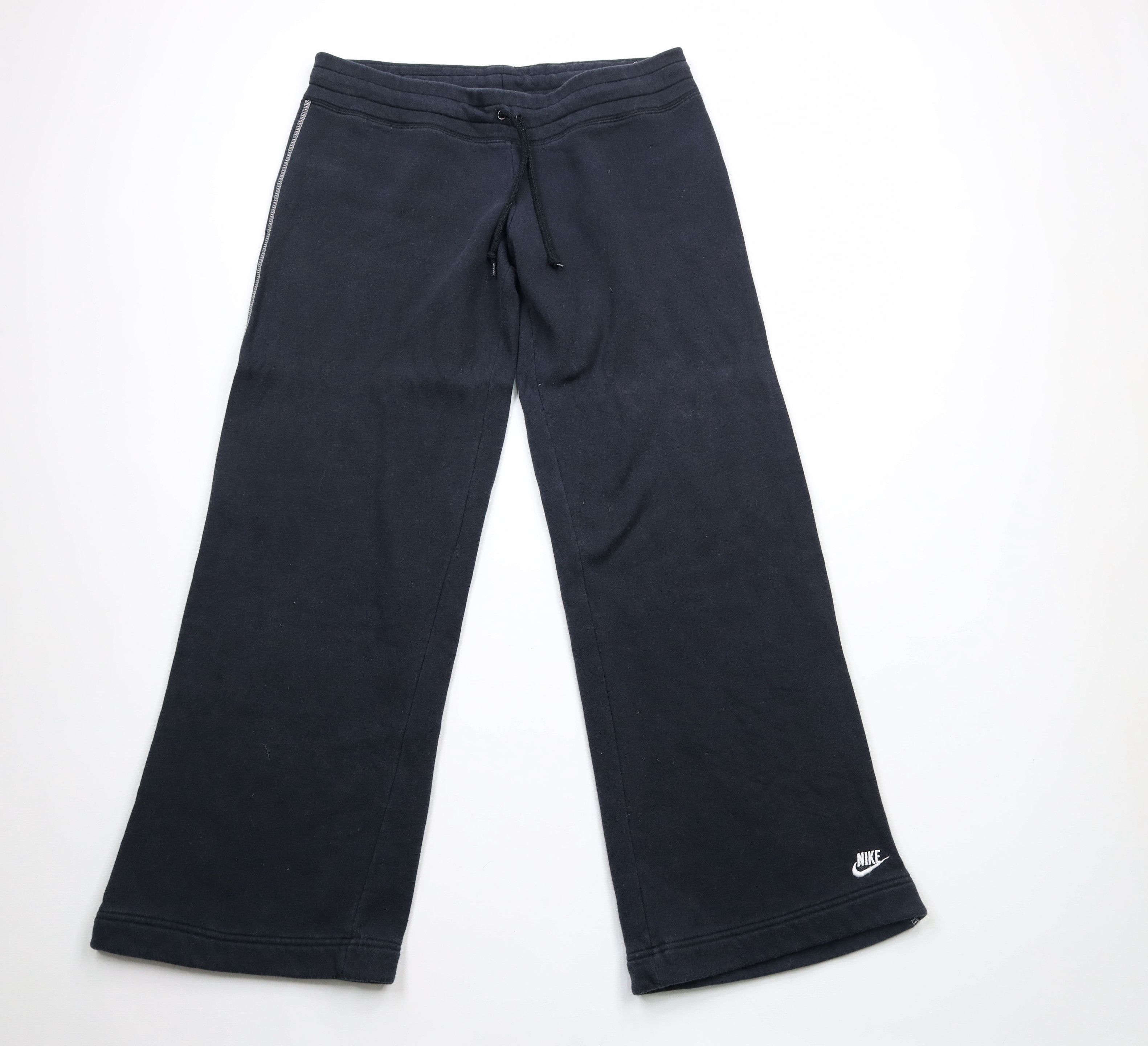 Nike × Vintage Vintage Nike Scott Mini Swoosh Flared Wide Leg Sweatpants Size 37" - 1 Thumbnail