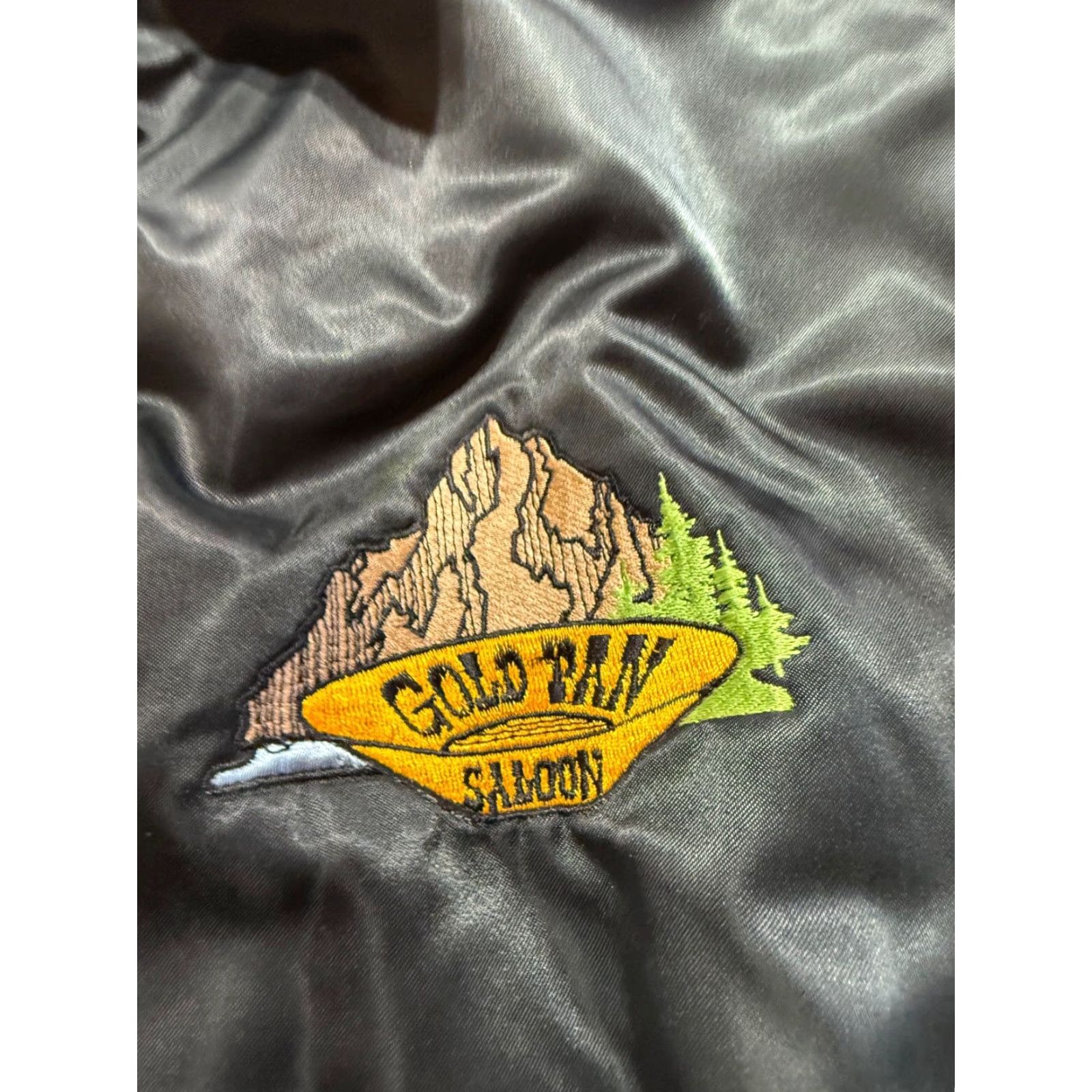 Vintage Sparlings Jacket Mens XL Black Quilted Vancouver BC 90s Saloon Yukon Saloon Gold Rush Theme Size US XL / EU 56 / 4 - 2 Thumbnail