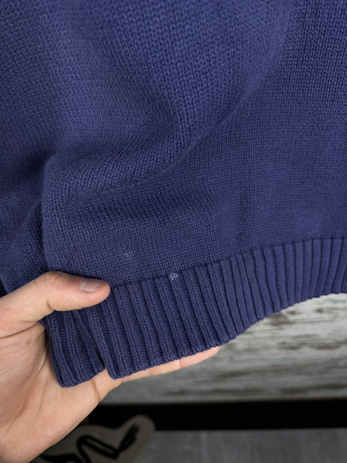 Vintage Mens Vintage Yves Saint Laurent sweater 90s YSL distressed Size US L / EU 52-54 / 3 - 11 Thumbnail