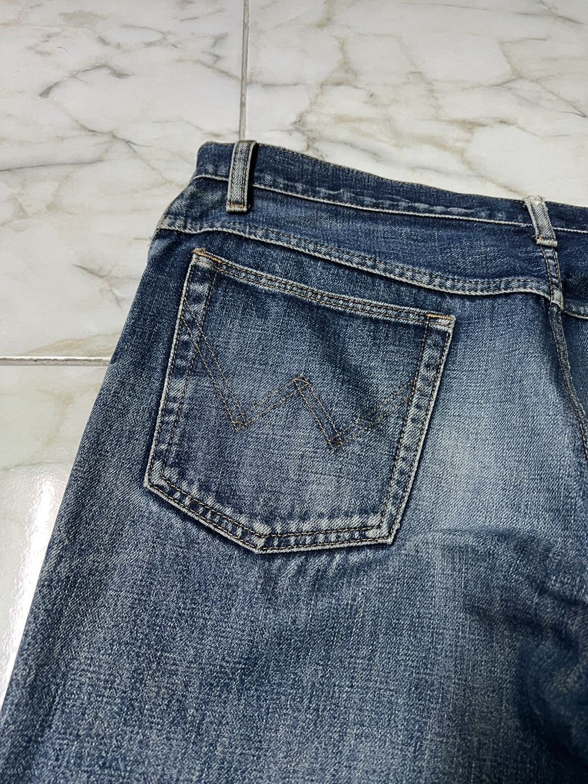 If Six Was Nine × Vintage × Wrangler 💥Baggy💥Vintage 90’s Wrangler Distress Washed Jean Size US 34 / EU 50 - 15 Thumbnail