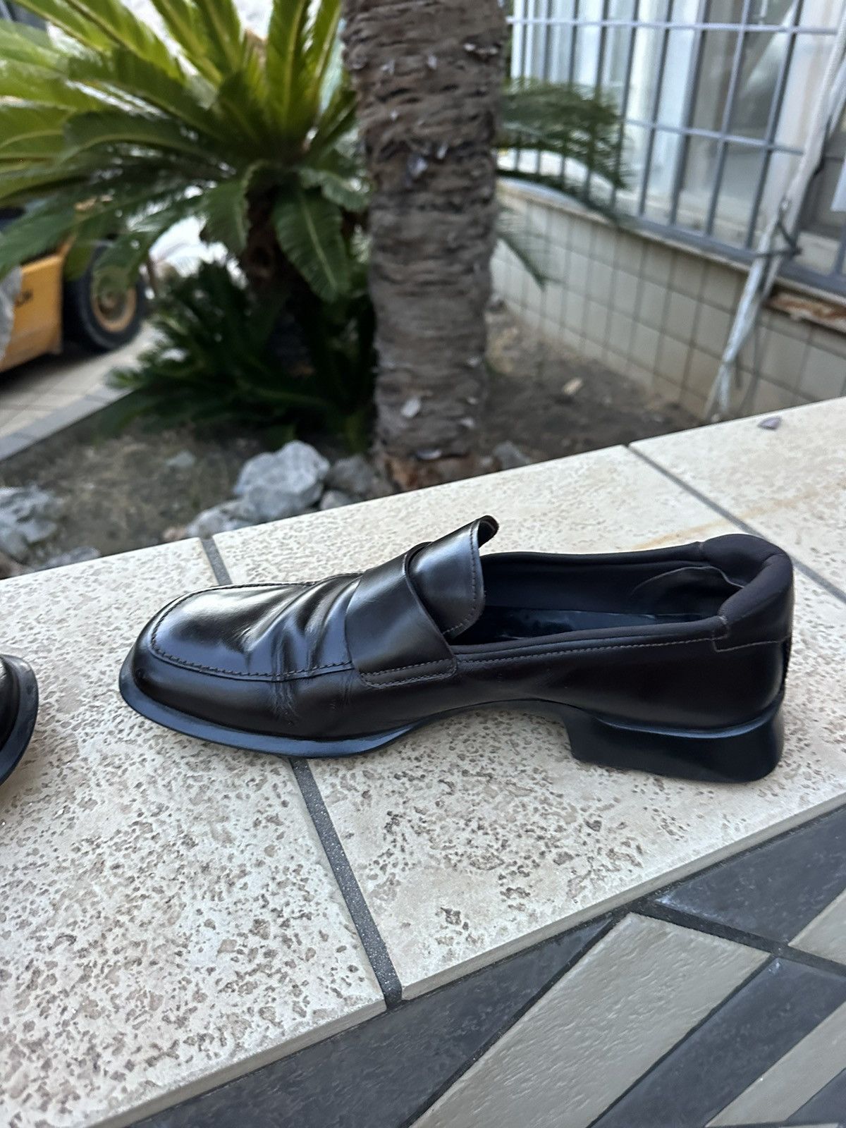 Prada Prada Leather Penny Loafers Flats Shoes Dark Brown Size US 12 / EU 45 - 8 Thumbnail