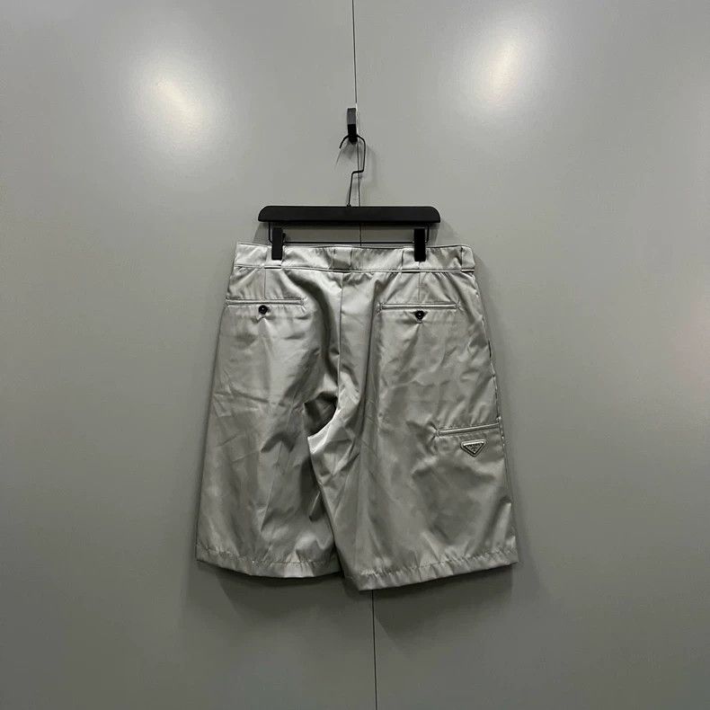 Prada Prada Gray triangle logo shorts 2504-Nextarrow Size US 34 / EU 50 - 2 Thumbnail