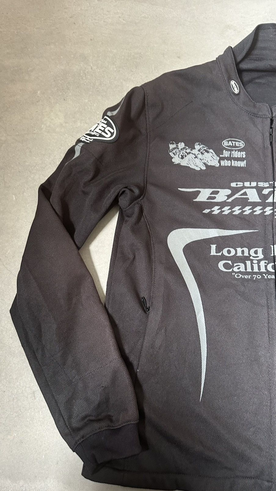 Vintage VINTAGE CUSTOM BATES LEATHER MOTORCYCLE JACKET Size US M / EU 48-50 / 2 - 8 Thumbnail