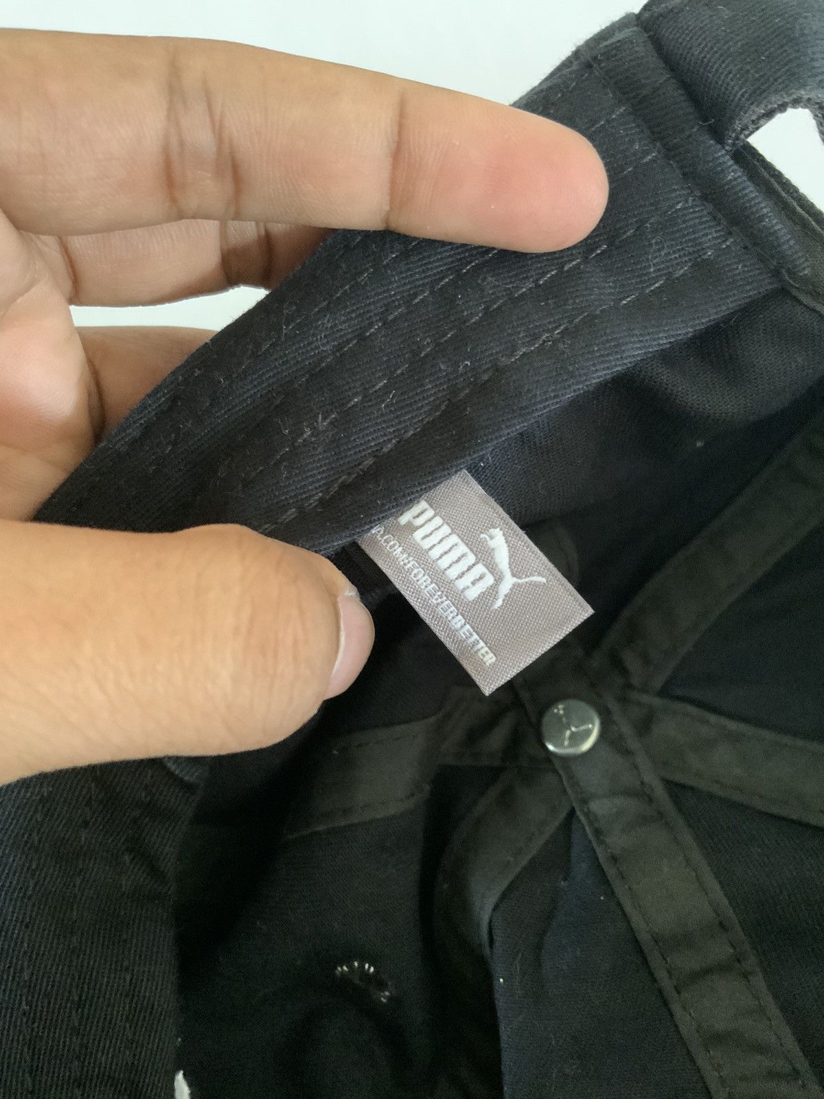 Puma Puma Spellout Embroidery Black Hat Size ONE SIZE - 12 Thumbnail