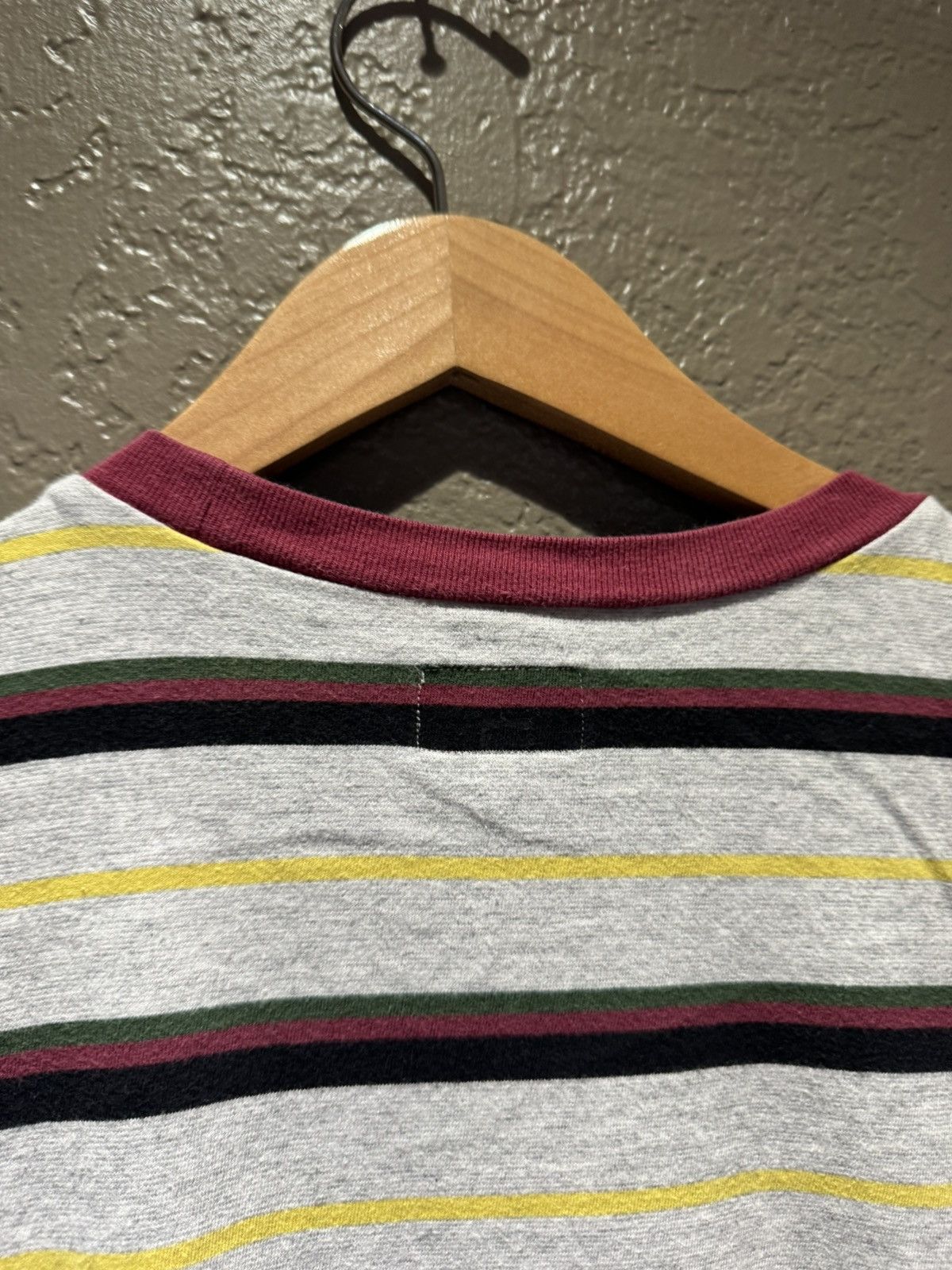 Supreme Supreme Gonz Logo Striped Tee Medium Rasta Green Red Yellow Size US M / EU 48-50 / 2 - 8 Thumbnail