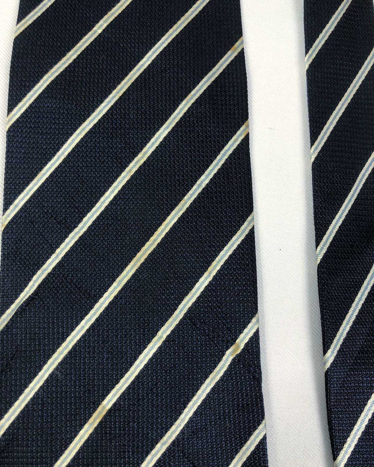 Balenciaga Rare Vintage Balenciaga Stripes Silk Tie Size ONE SIZE - 10 Thumbnail