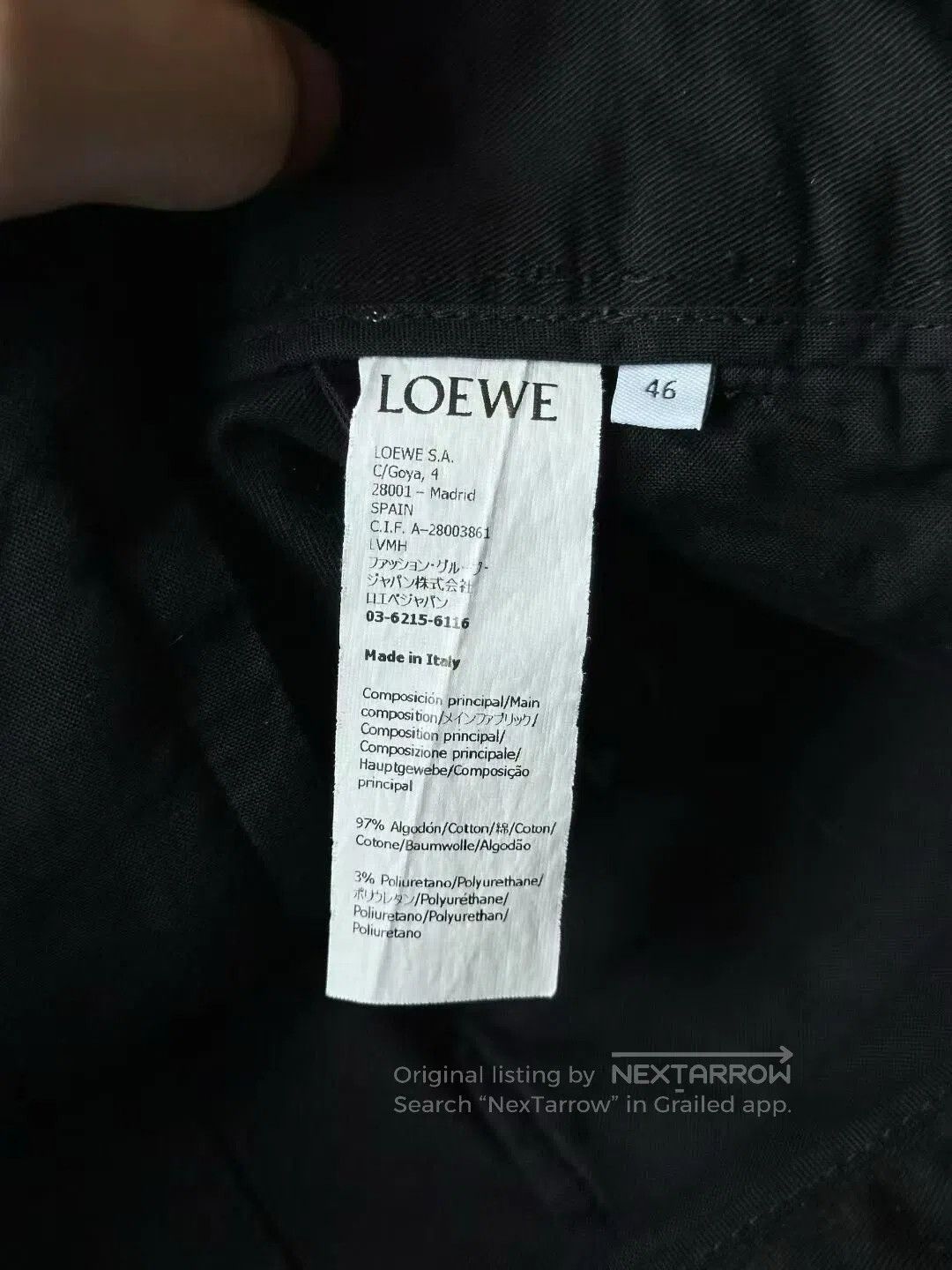 Loewe Loewe Leather Patch Cargo Pants. Size US 30 / EU 46 - 5 Thumbnail