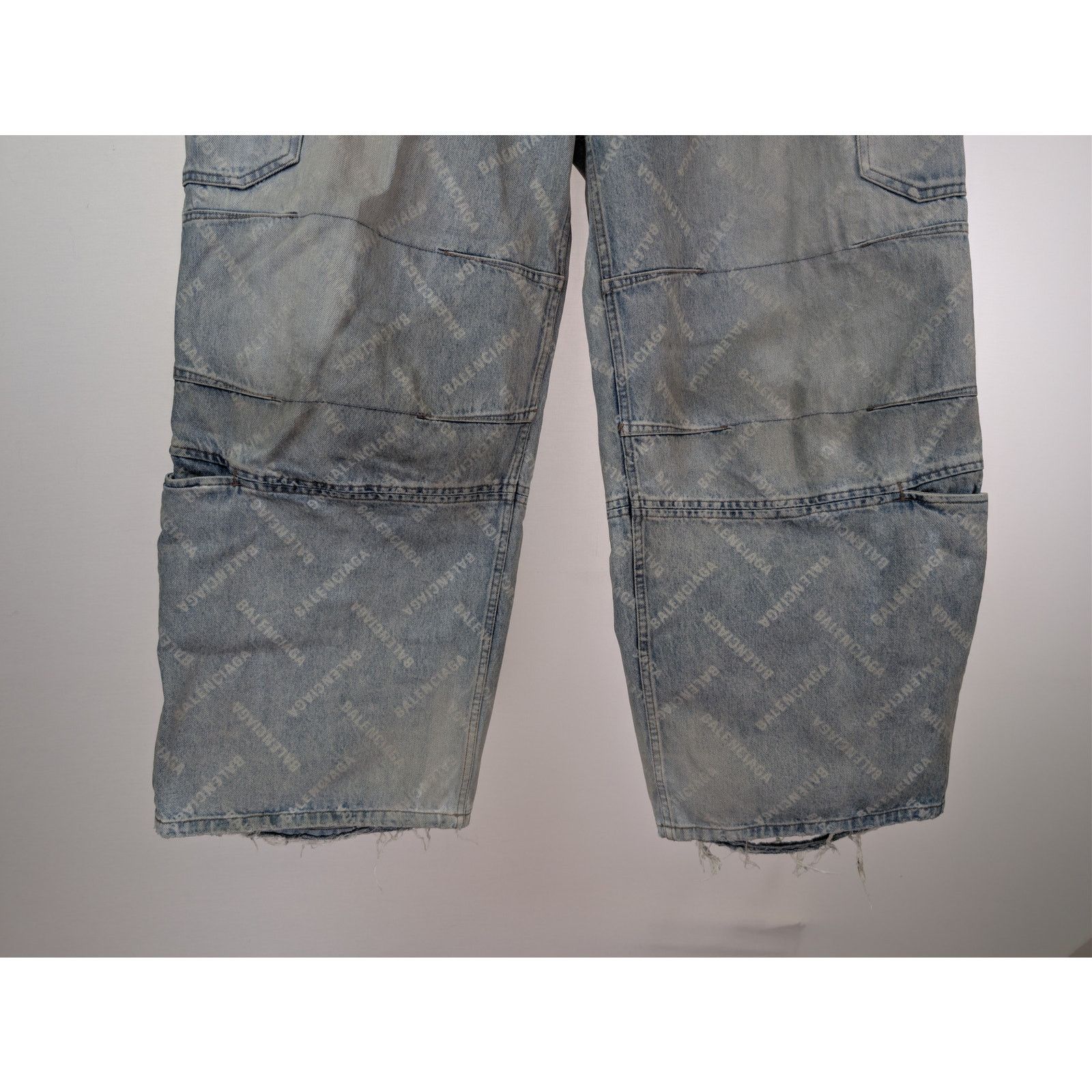 Balenciaga o1rshd1 Cargo Pants in Blue Size US 32 / EU 48 - 3 Thumbnail