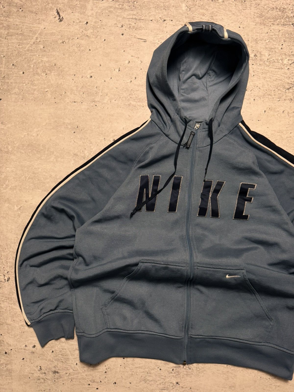 Nike × Vintage NIKE VINTAGE CENTER LOGO OVERSIZE BOXY ZIP HOODIE Size US L / EU 52-54 / 3 - 2 Thumbnail