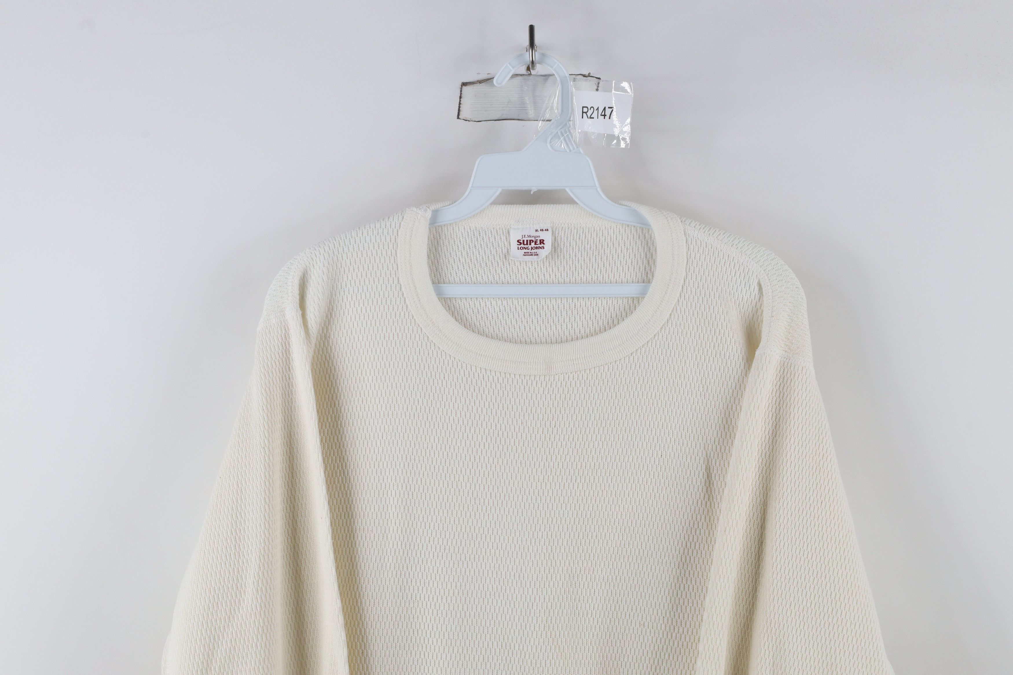 Vintage Vintage 70s Streetwear Waffle Knit Long Sleeve T-Shirt USA Size US XL / EU 56 / 4 - 2 Thumbnail