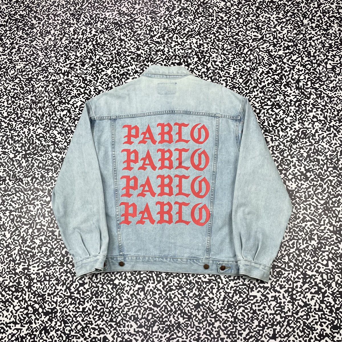 Vintage Y2K Japanese PABLO PABLO Rap Denim Jacket Kanye West