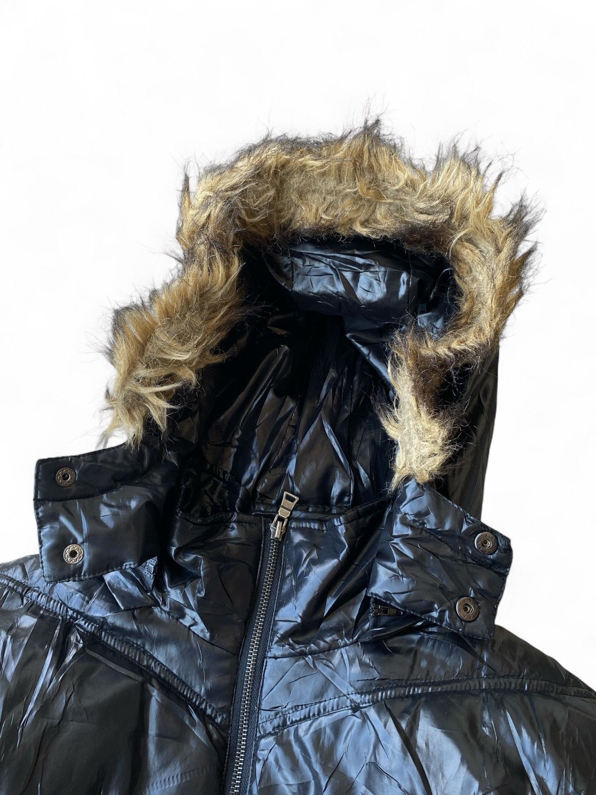 If Six Was Nine Black Baccara Fur Jacket Down Puffer IfSixWasNine LGB Style Size US L / EU 52-54 / 3 - 4 Thumbnail