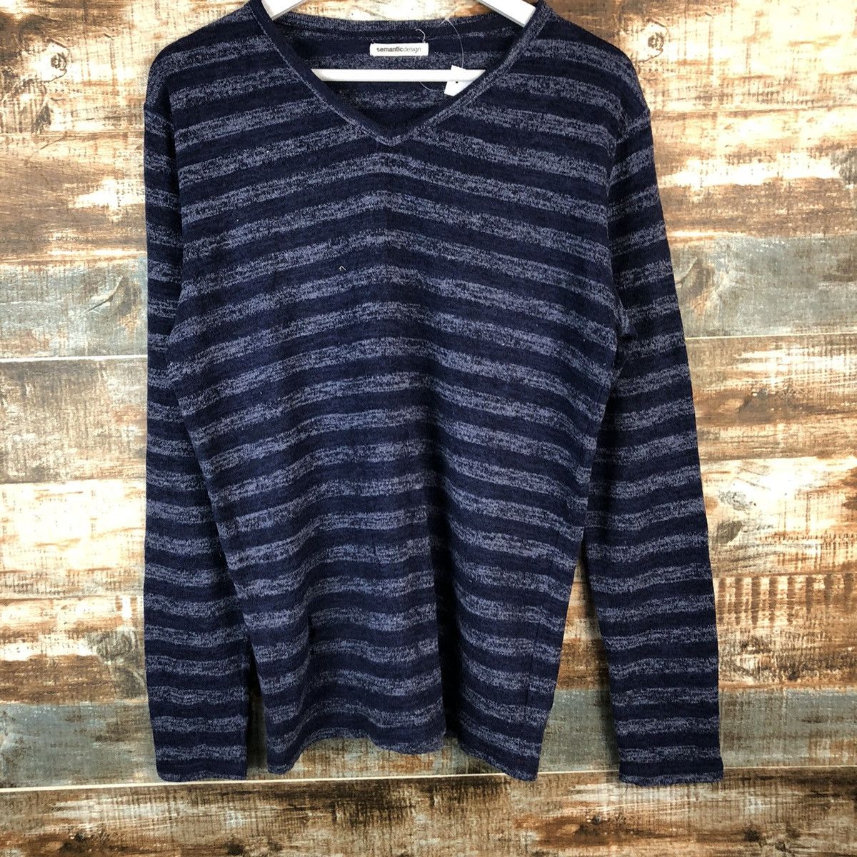semanticdesign Semantic Design Stripes Blue long sleeve #A1370 Size US L / EU 52-54 / 3 - 3 Thumbnail