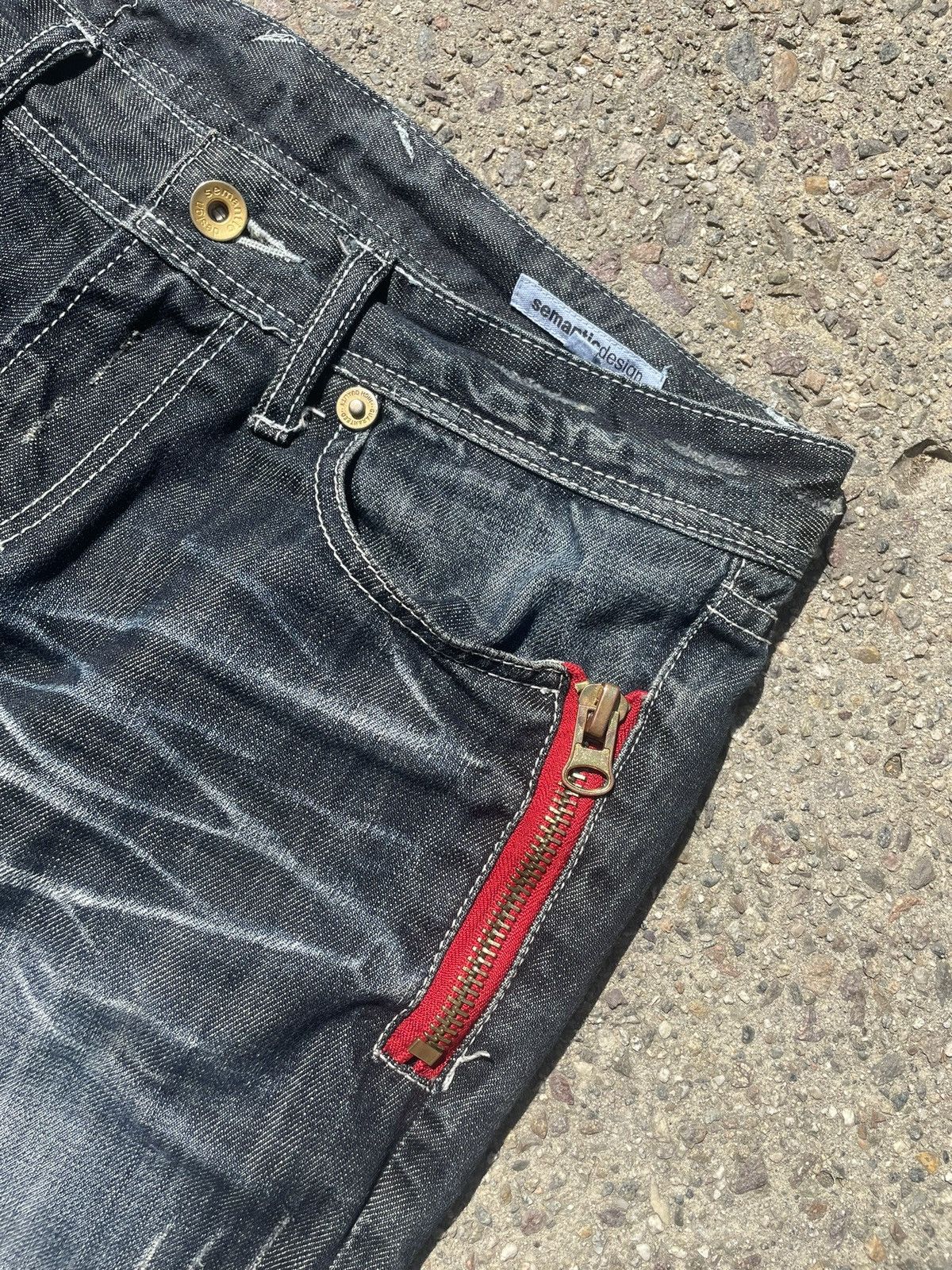If Six Was Nine × Japanese Brand × Le Grande Bleu (L.G.B.) Semantic Design contrast fade flare denim Size US 32 / EU 48 - 2 Thumbnail